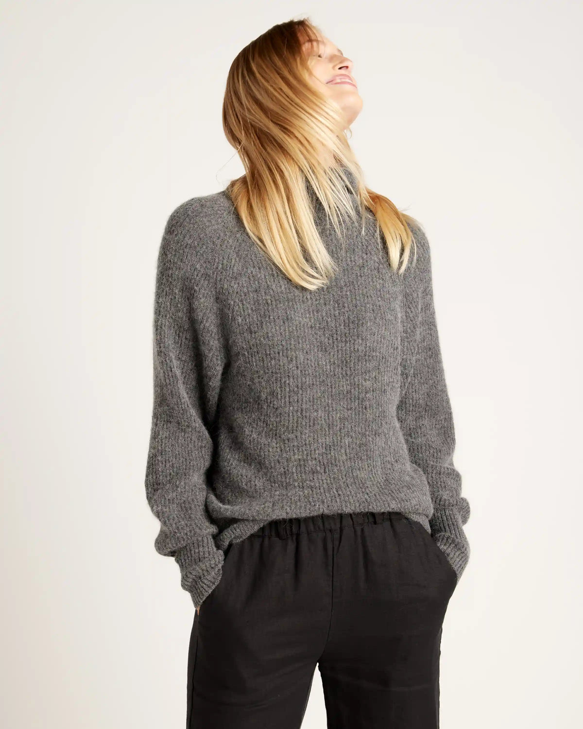 Baby Alpaca-Wool Turtleneck