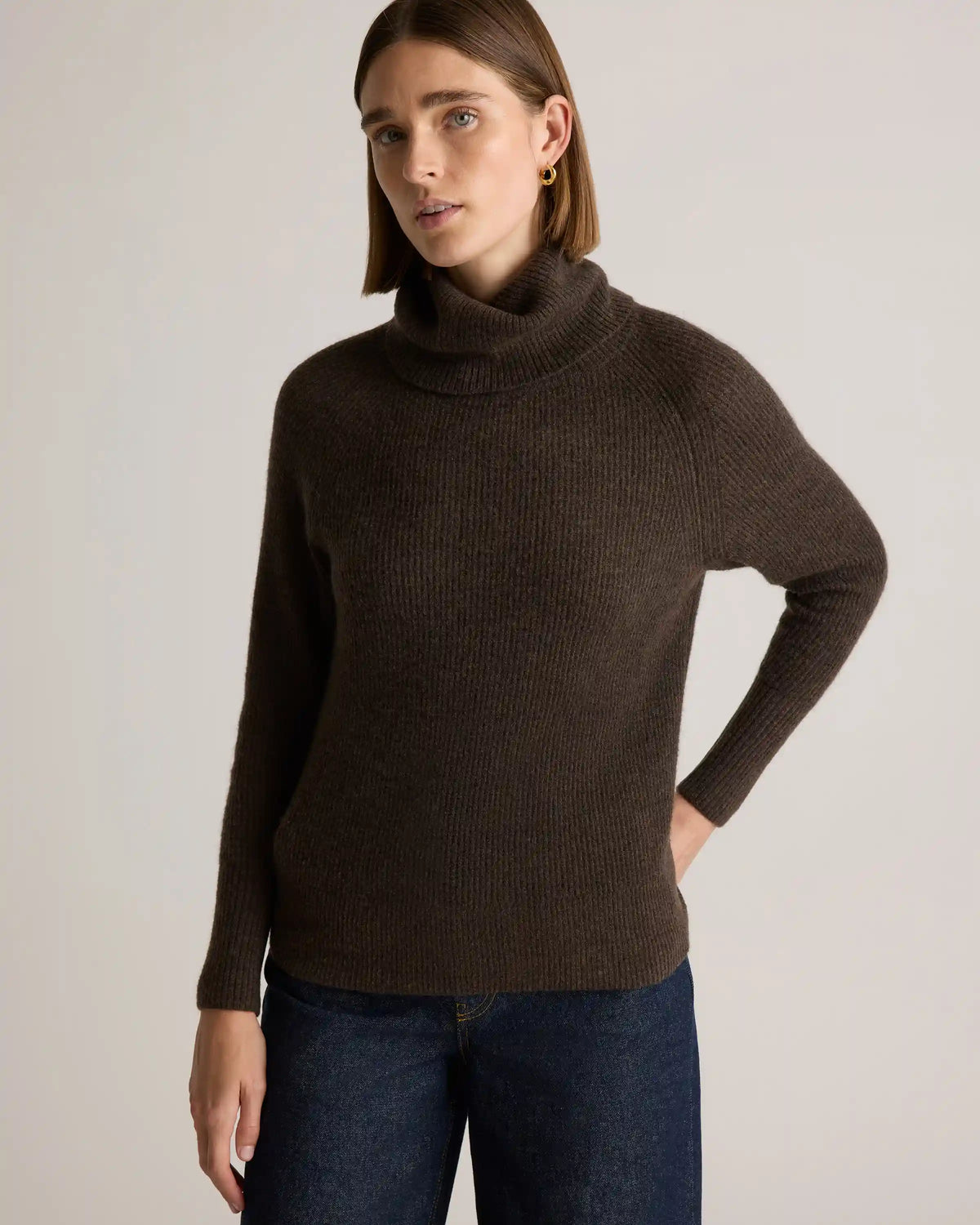 Baby Alpaca-Wool Turtleneck