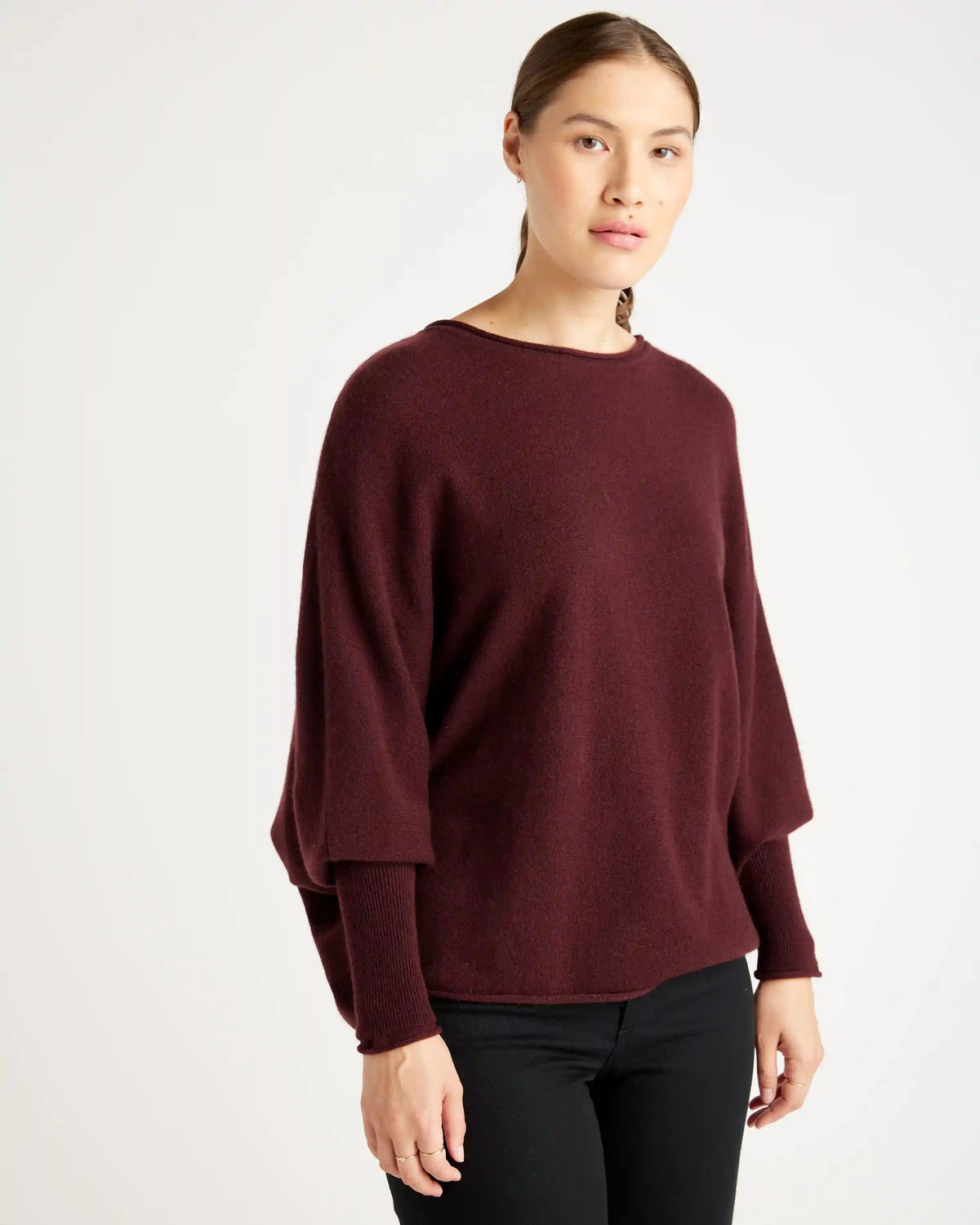 Mongolian Cashmere Batwing Sweater