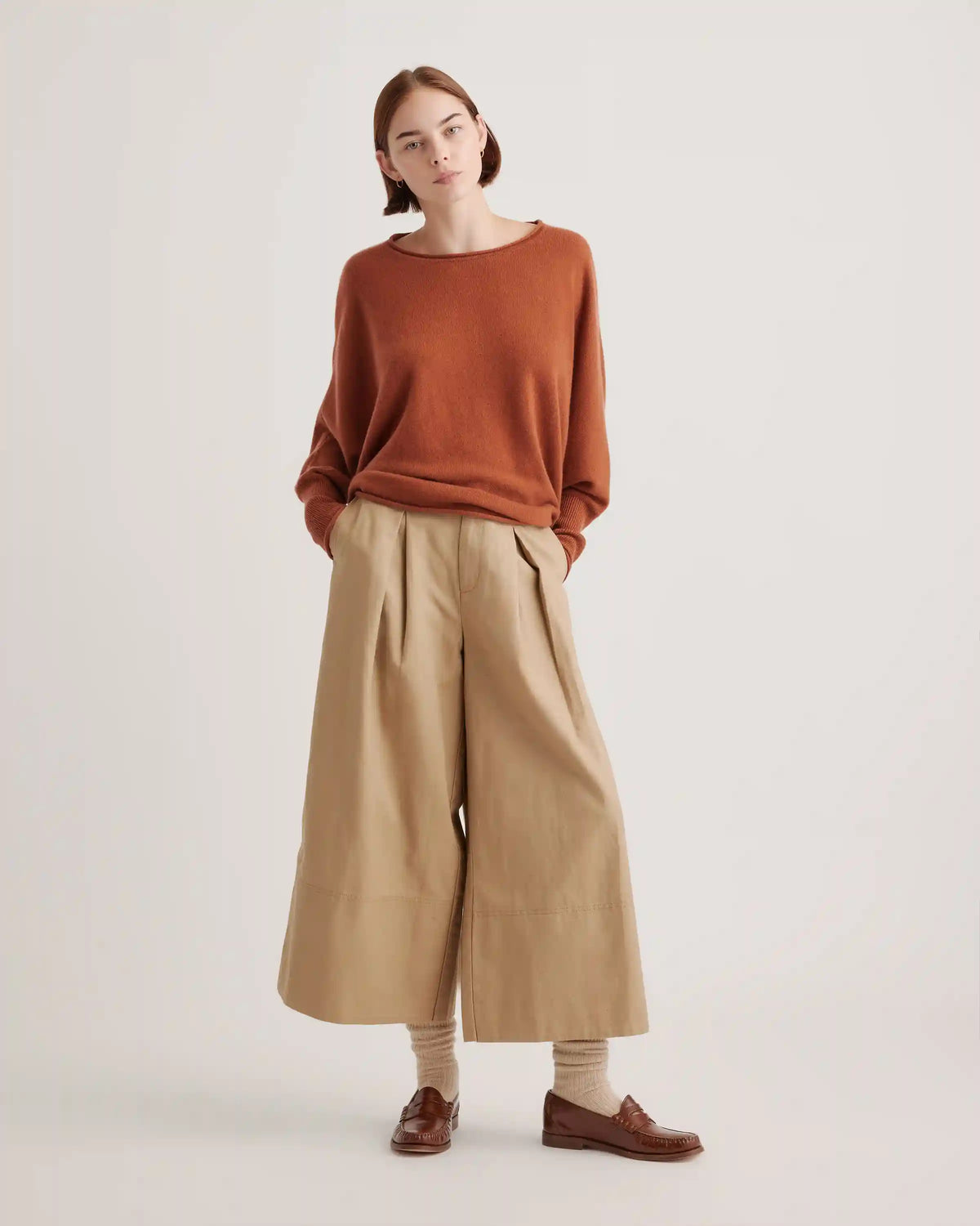 Mongolian Cashmere Batwing Sweater