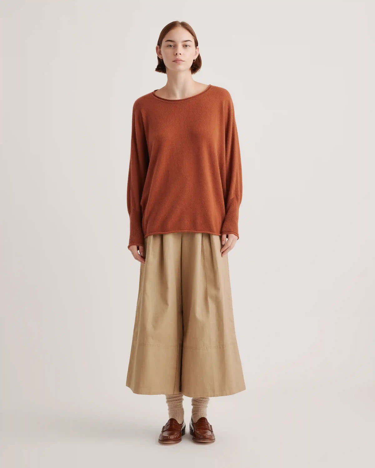 Mongolian Cashmere Batwing Sweater