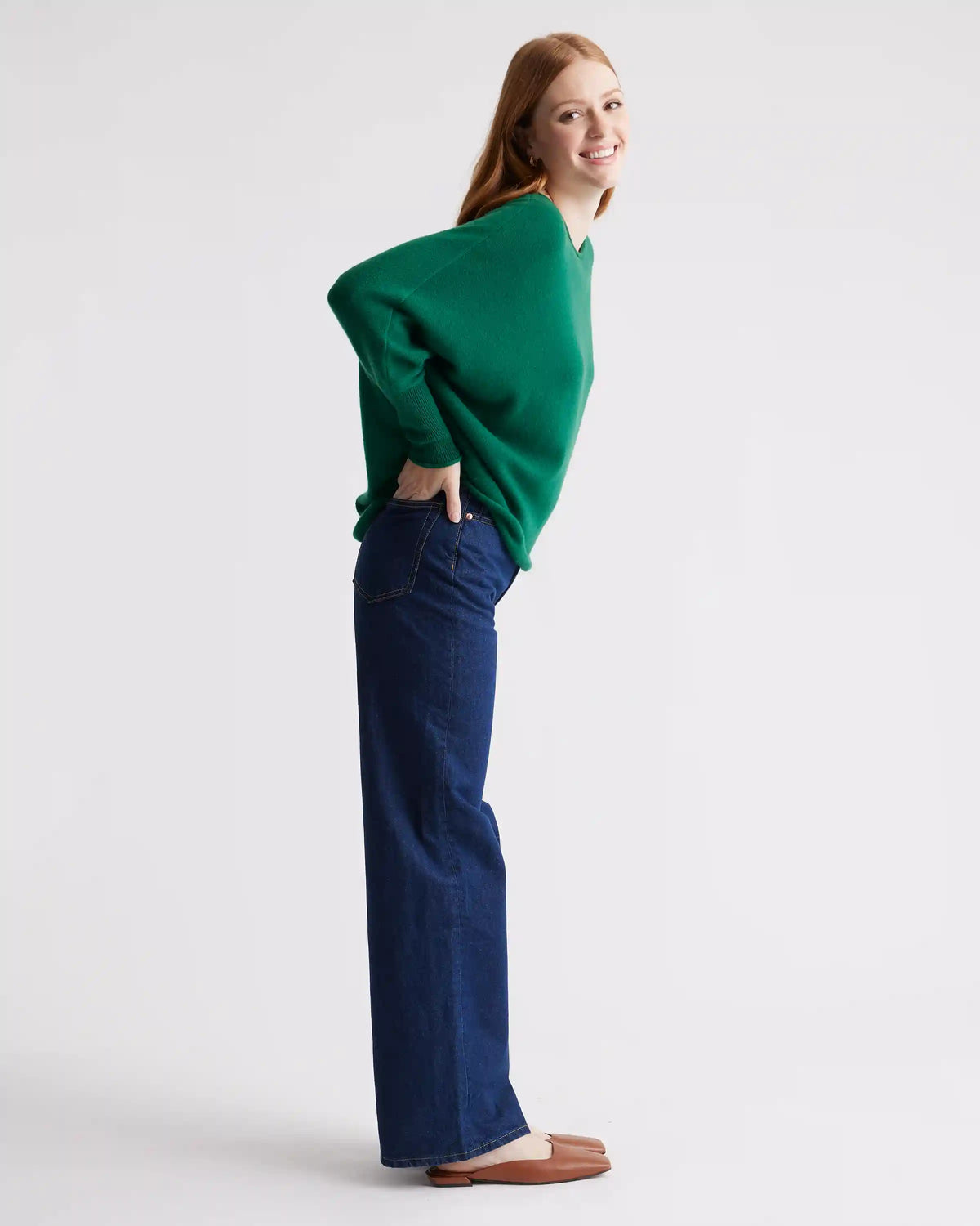 Mongolian Cashmere Batwing Sweater