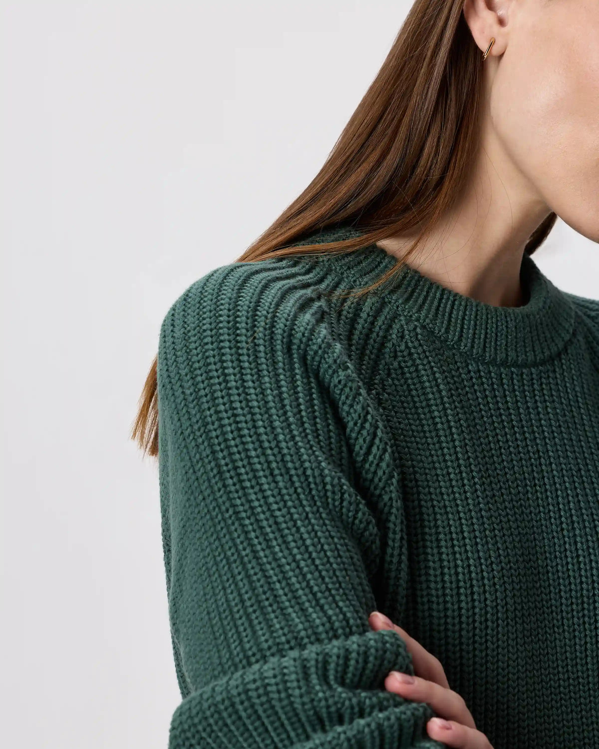 100% Organic Cotton Fisherman Crew Sweater