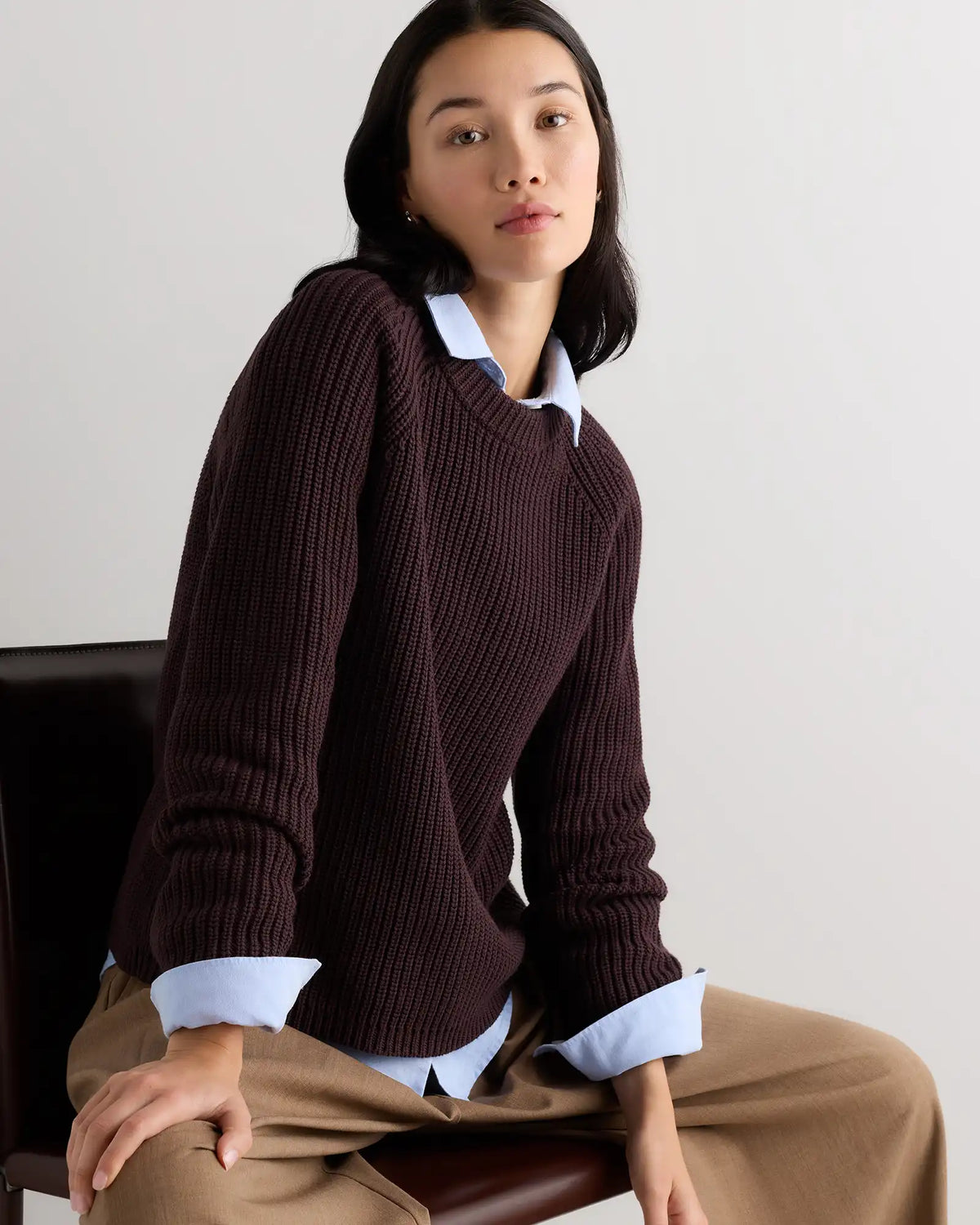 100% Organic Cotton Fisherman Crew Sweater