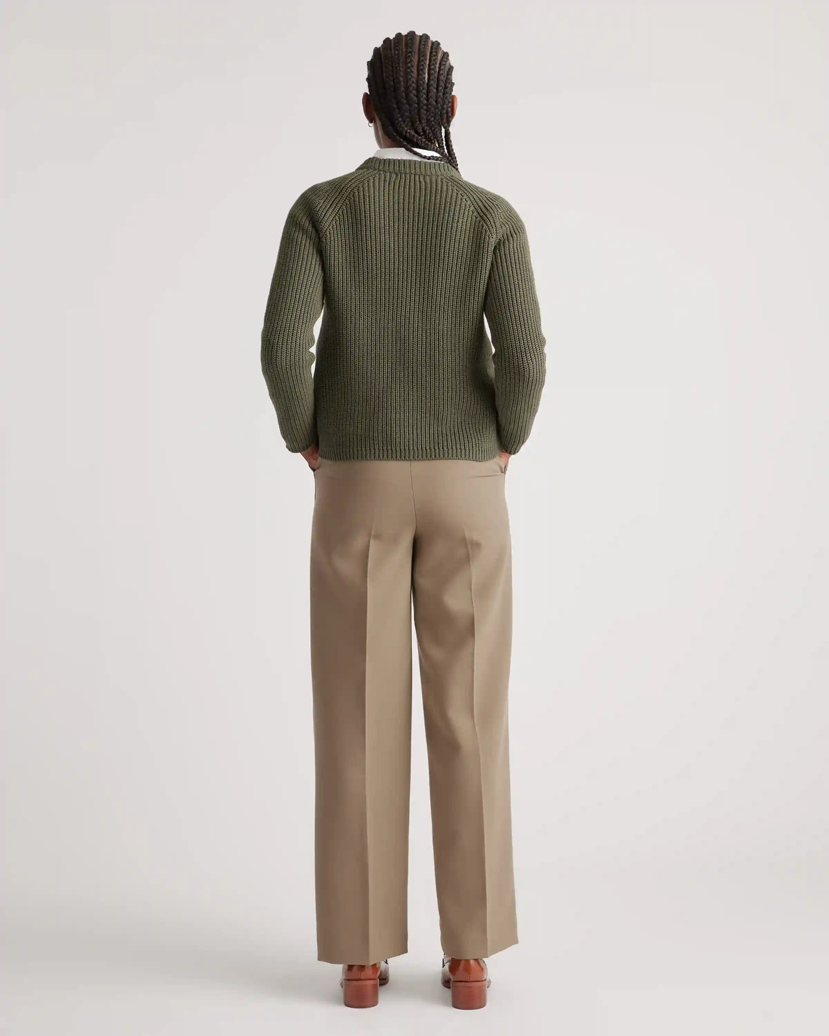 100% Organic Cotton Fisherman Crew Sweater