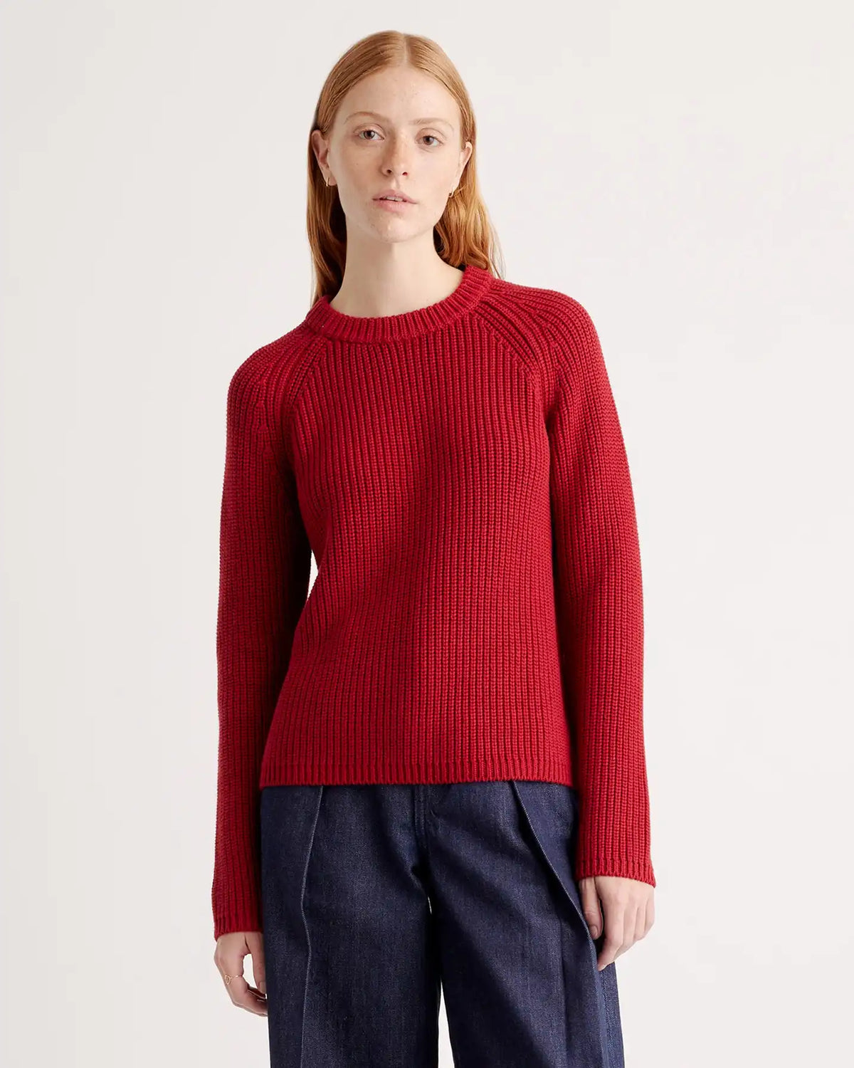100% Organic Cotton Fisherman Crew Sweater