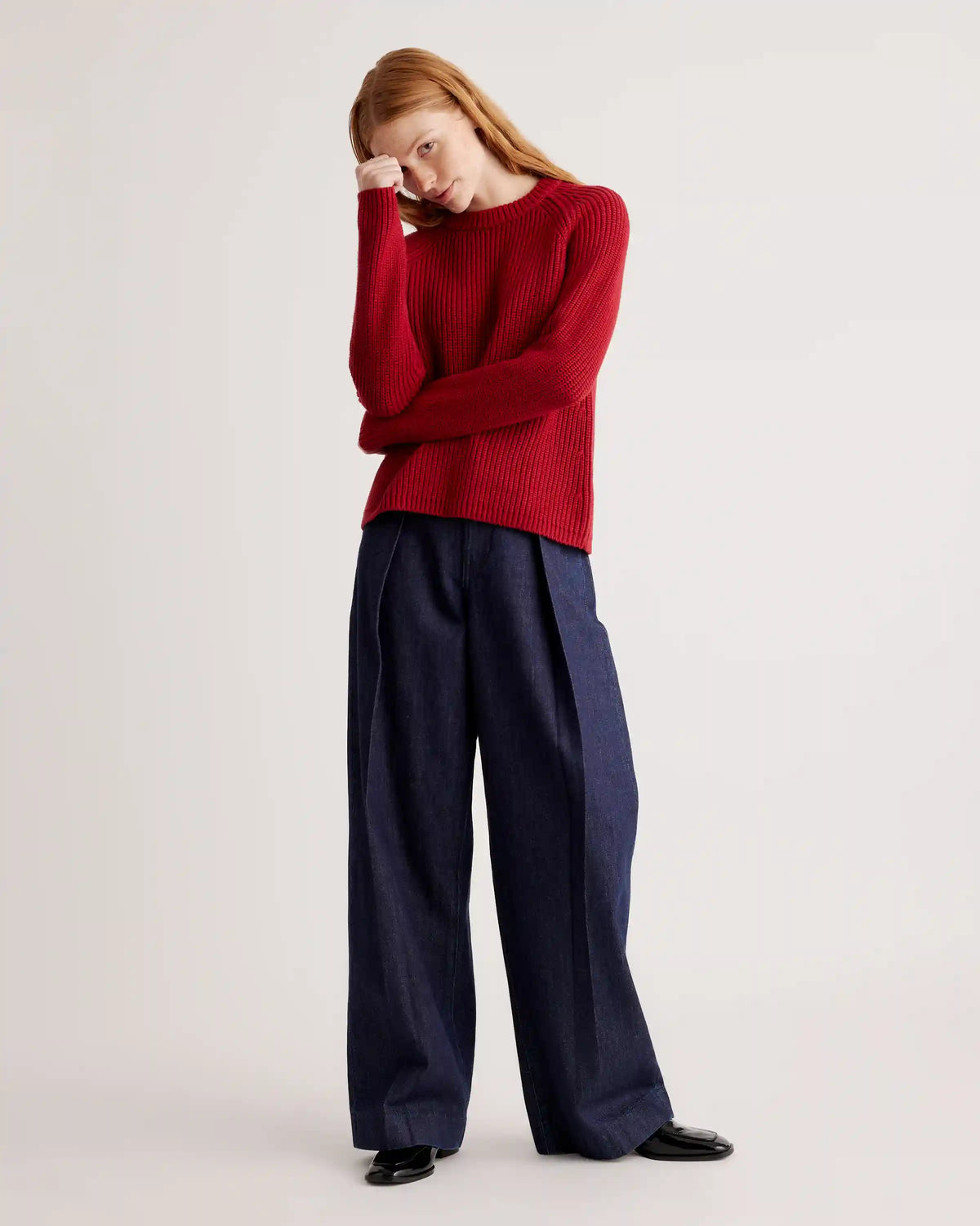 100% Organic Cotton Fisherman Crew Sweater