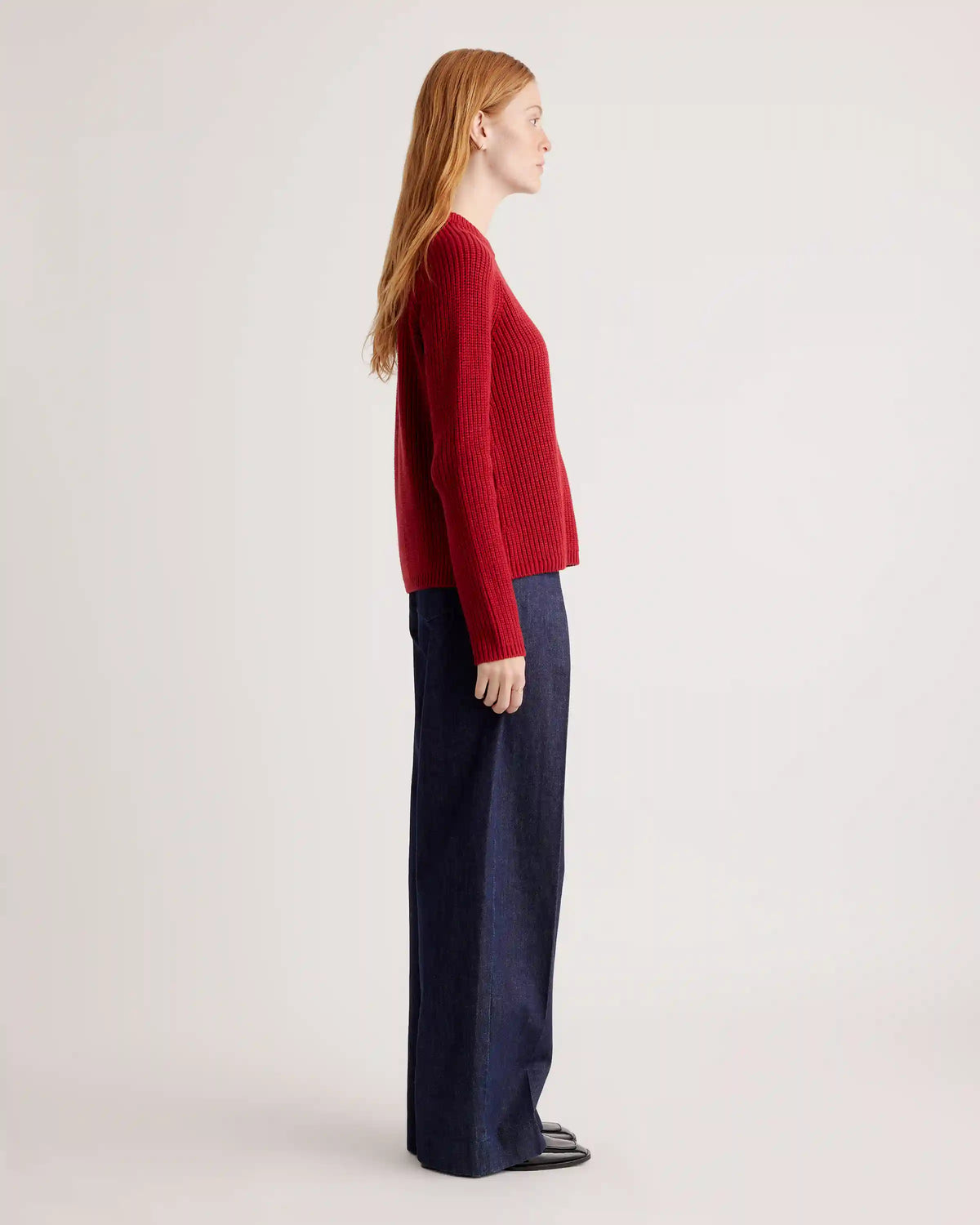 100% Organic Cotton Fisherman Crew Sweater