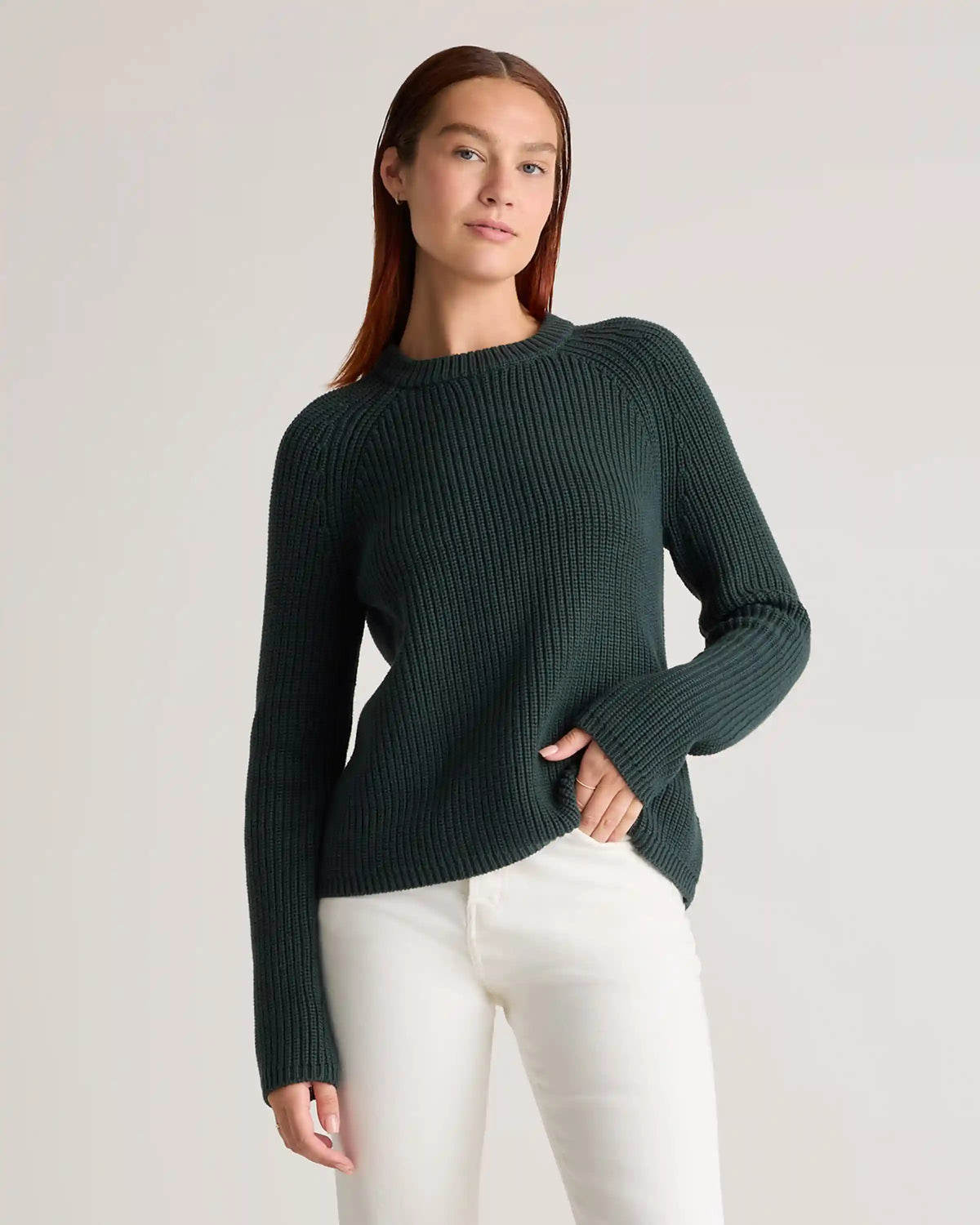 100% Organic Cotton Fisherman Crew Sweater