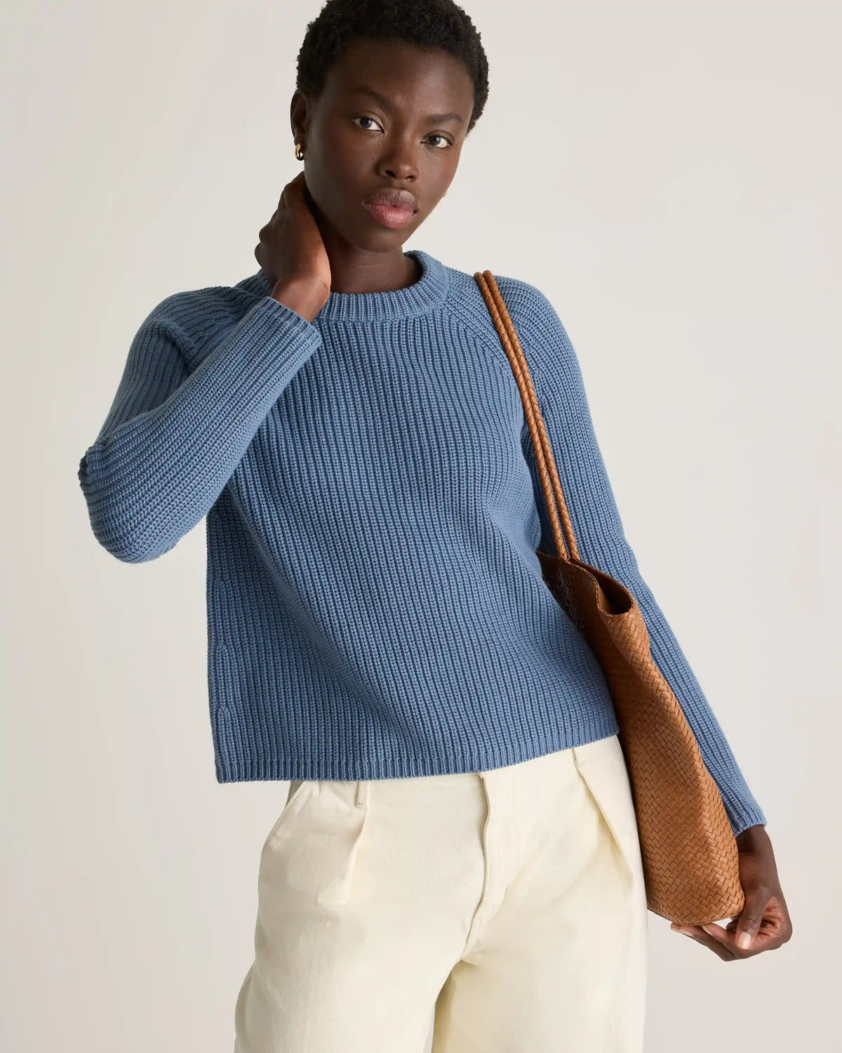 100% Organic Cotton Fisherman Crew Sweater