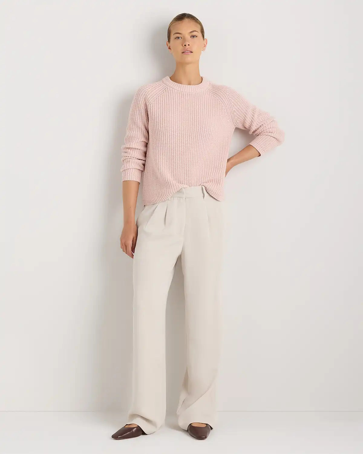 100% Organic Cotton Fisherman Crew Sweater