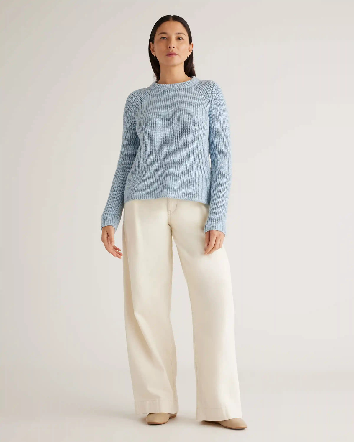 100% Organic Cotton Fisherman Crew Sweater