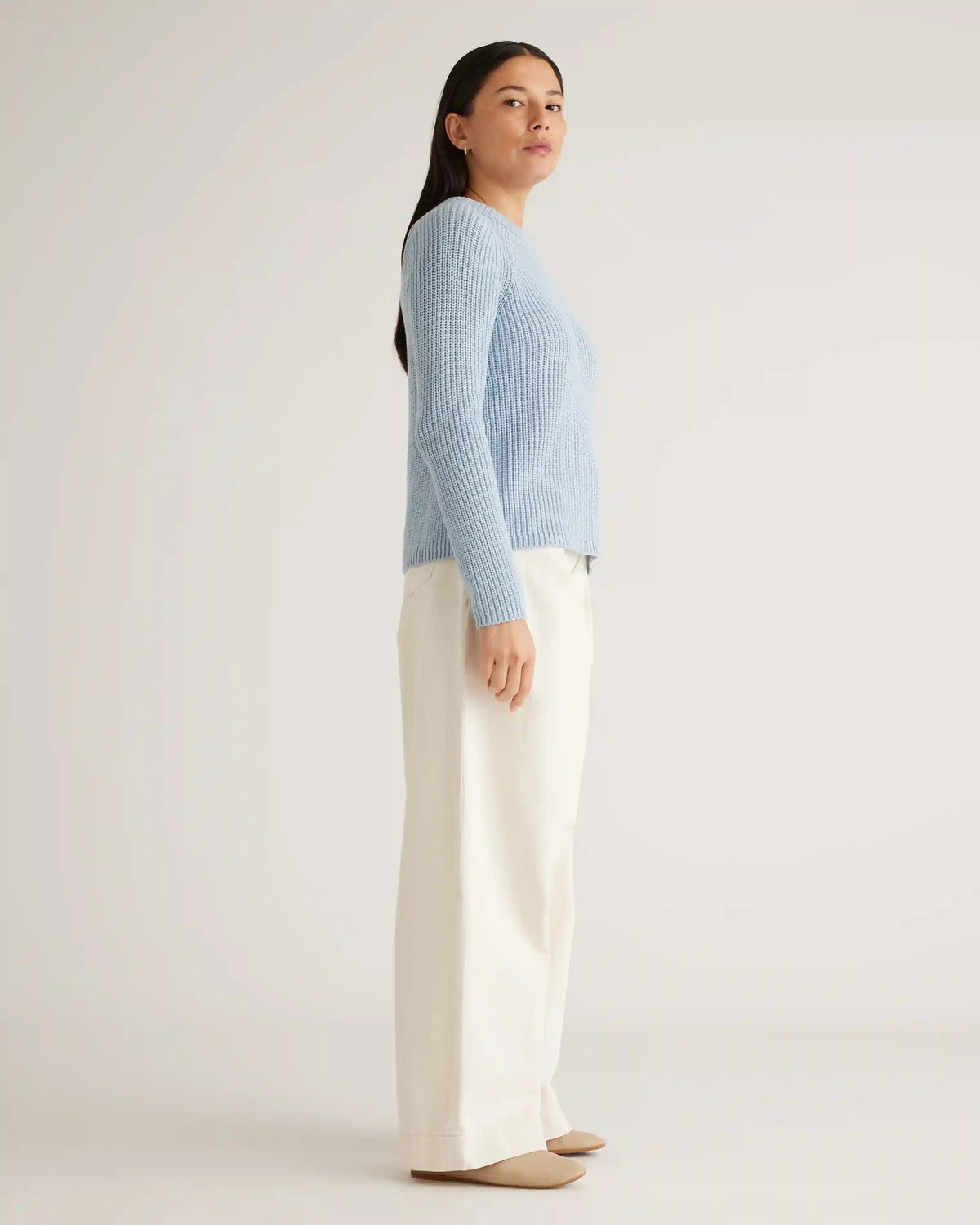 100% Organic Cotton Fisherman Crew Sweater