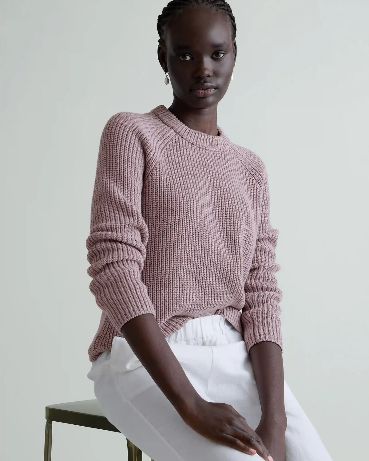 100% Organic Cotton Fisherman Crew Sweater