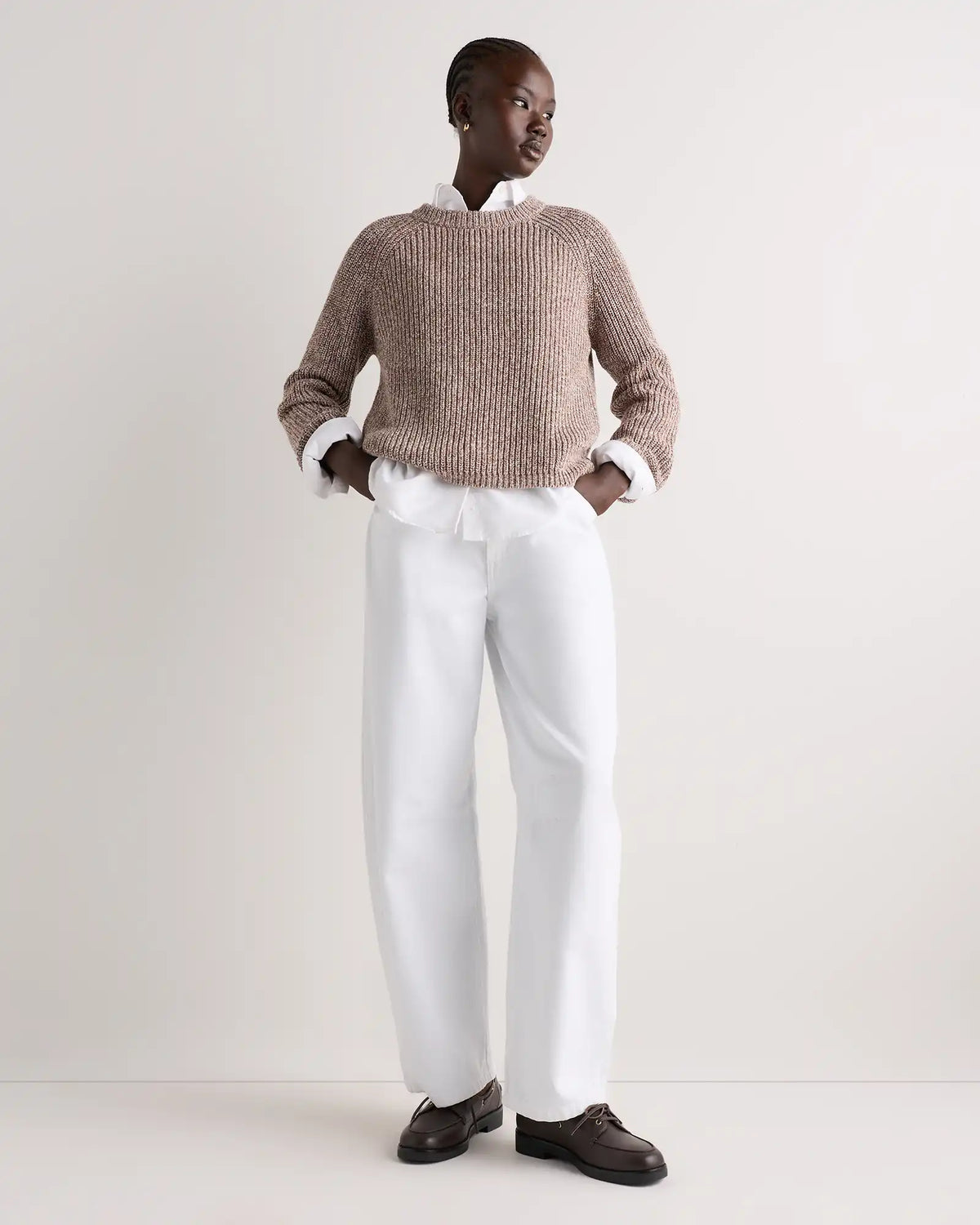 100% Organic Cotton Fisherman Crew Sweater