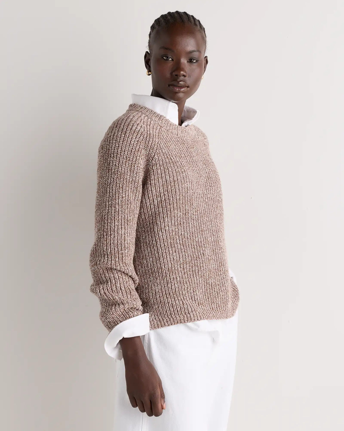 100% Organic Cotton Fisherman Crew Sweater