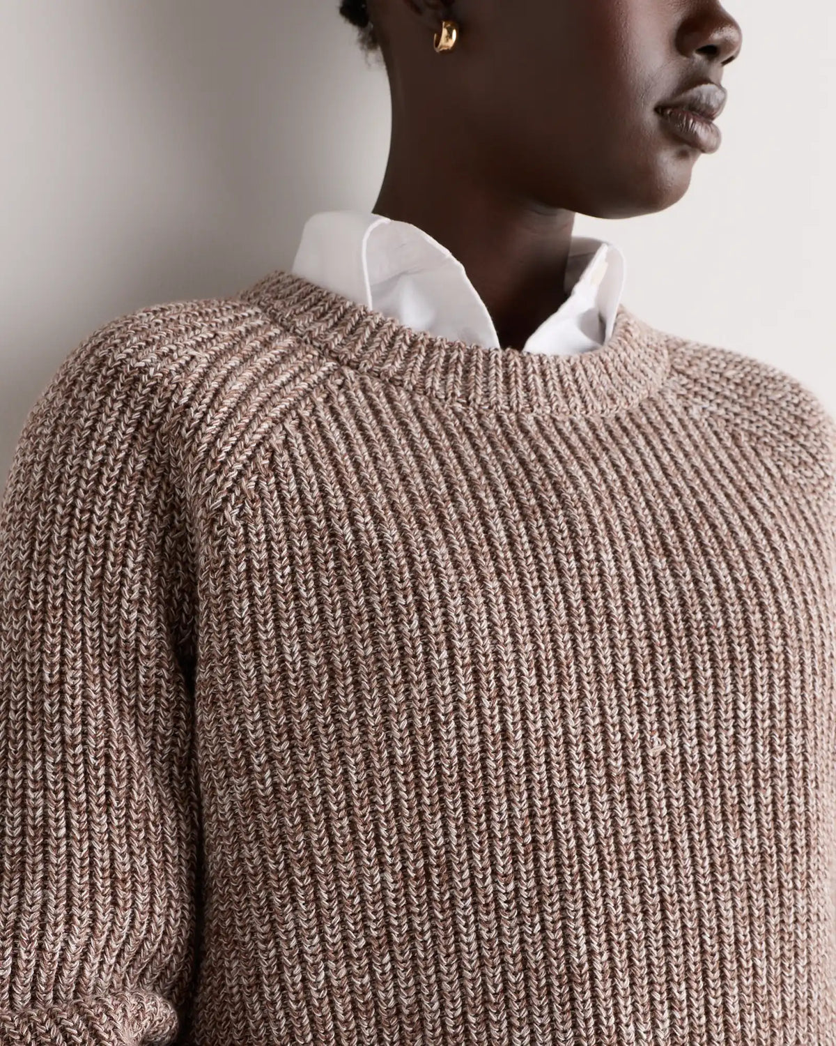 100% Organic Cotton Fisherman Crew Sweater