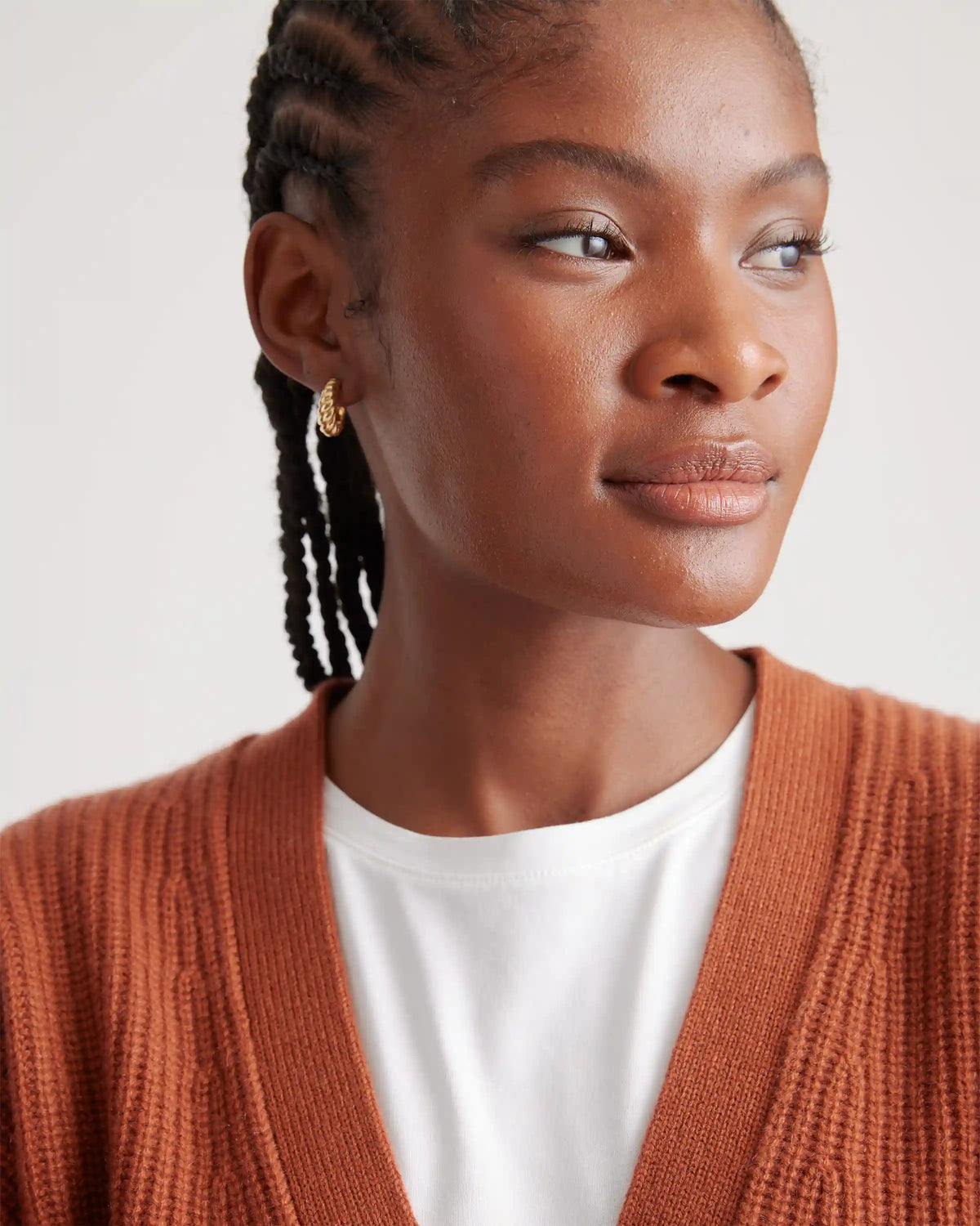 Mongolian Spring Cashmere Oversized Boyfriend Cardigan Sweater