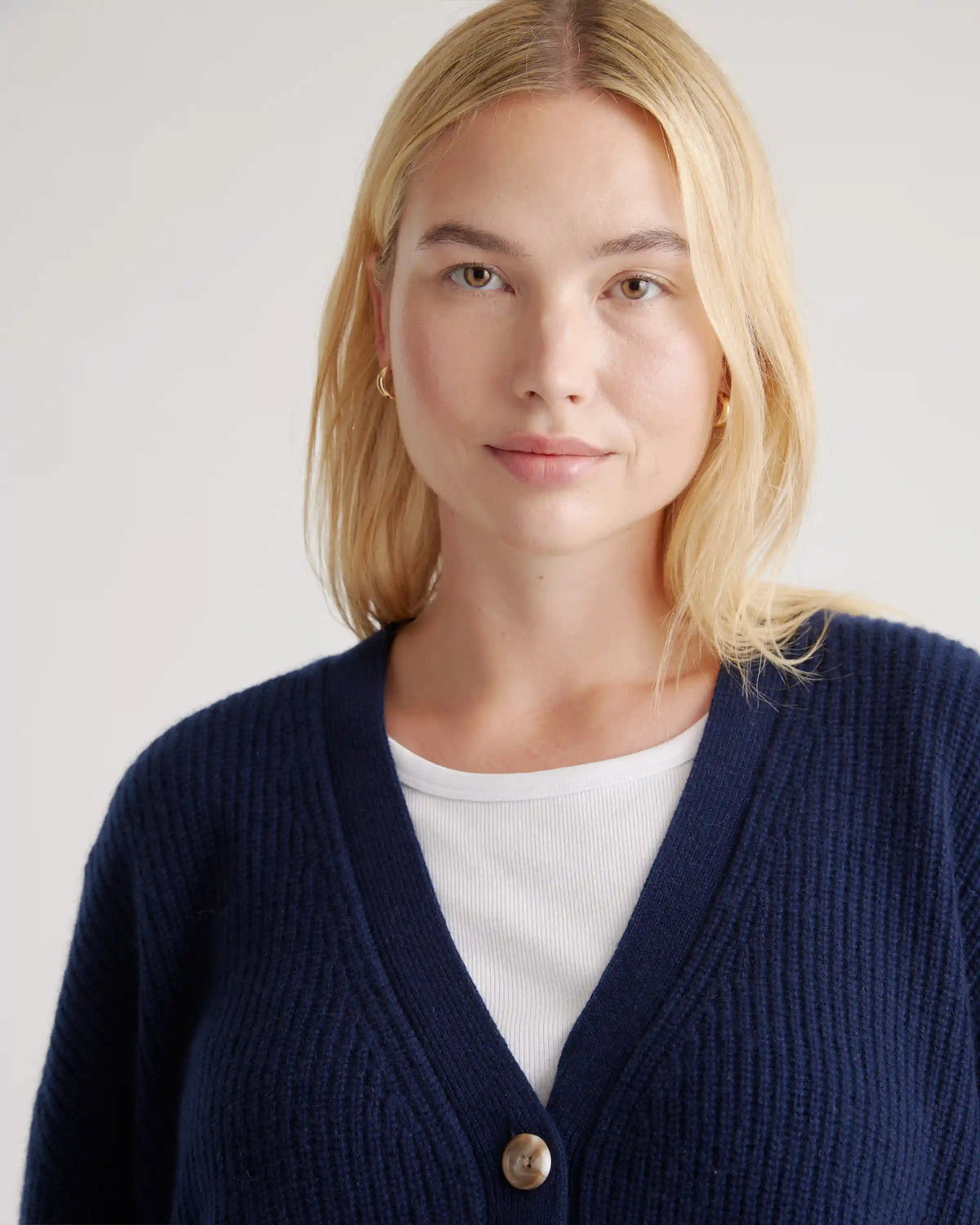 Mongolian Spring Cashmere Oversized Boyfriend Cardigan Sweater