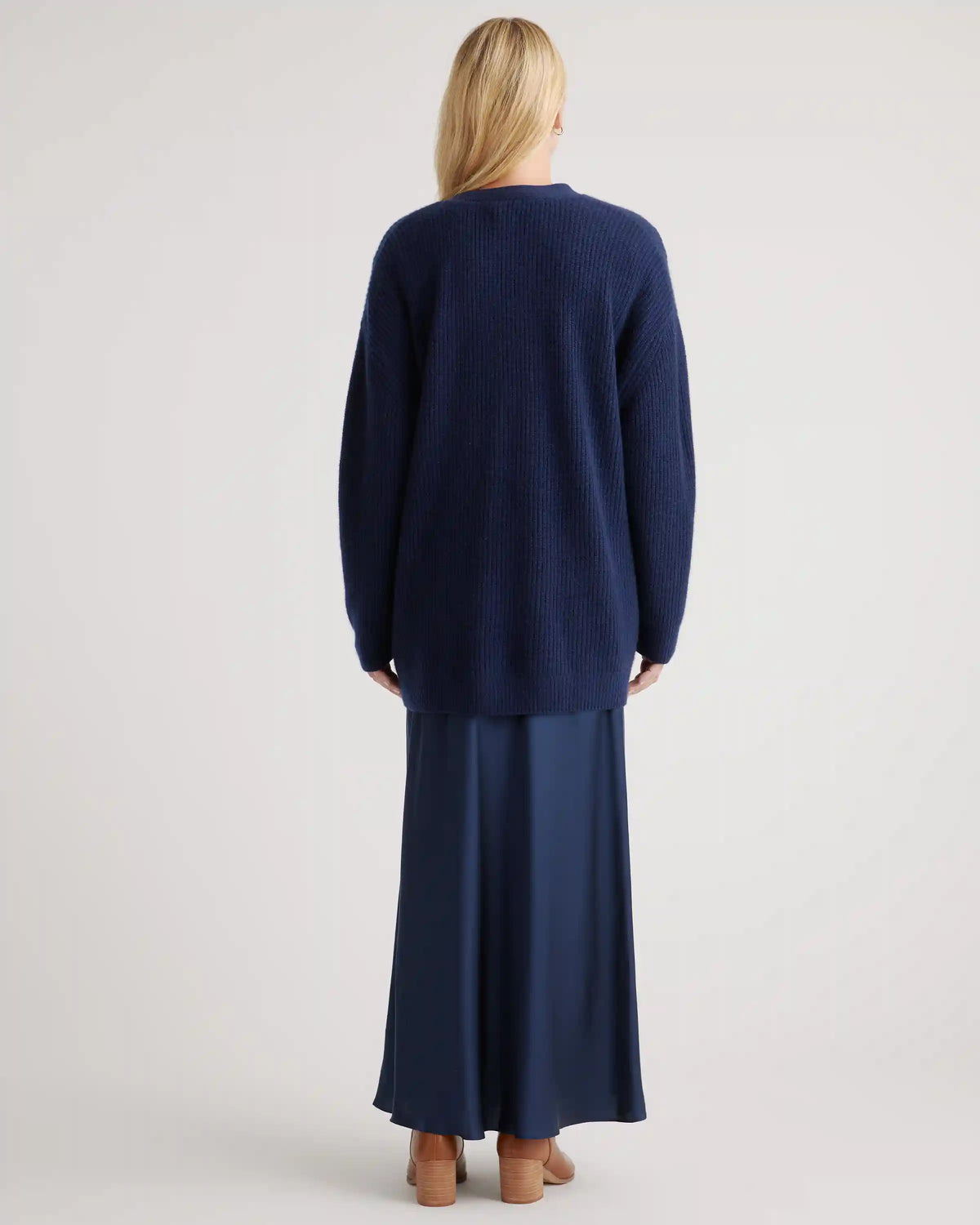 Mongolian Cashmere Oversized Boyfriend Cardigan Sweater