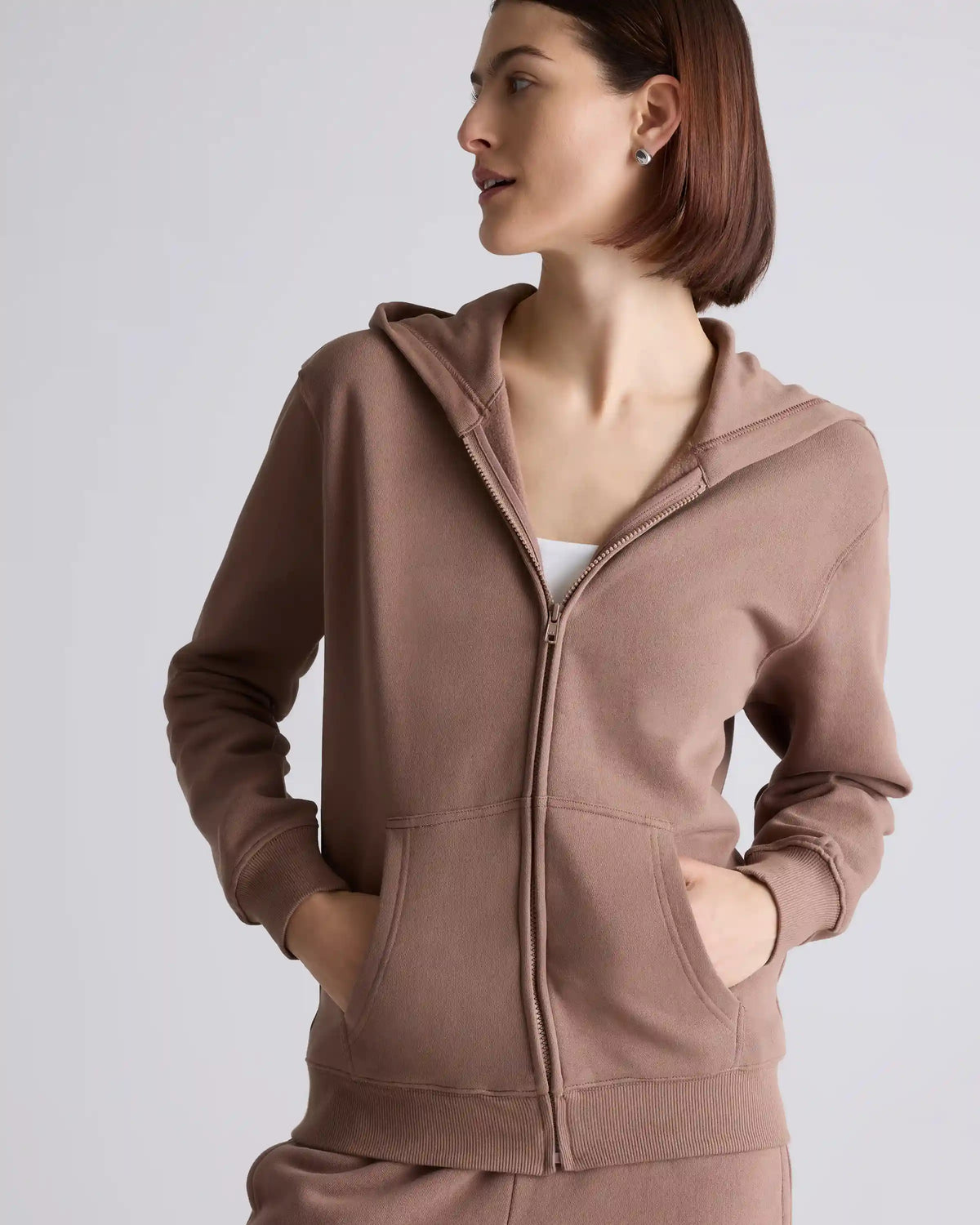 Organic Heavyweight Fleece Full Zip Hoodie
