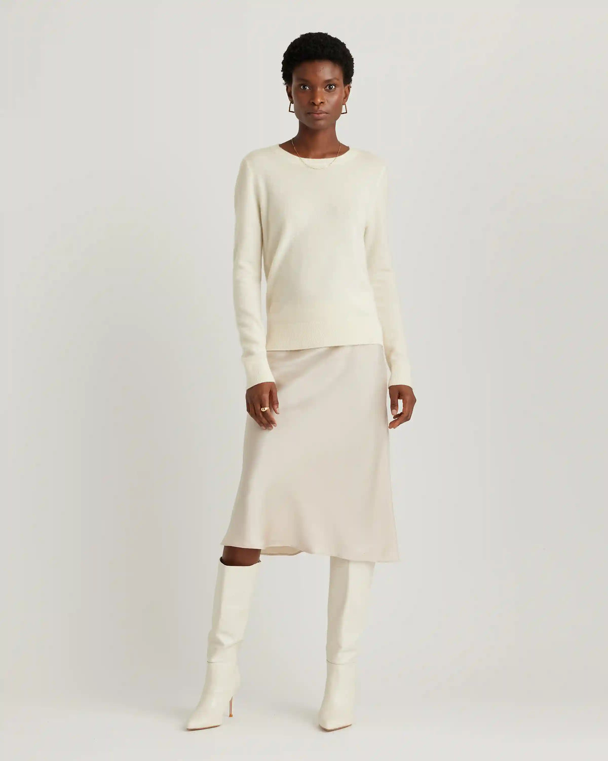 Mongolian Spring Cashmere Crewneck Sweater