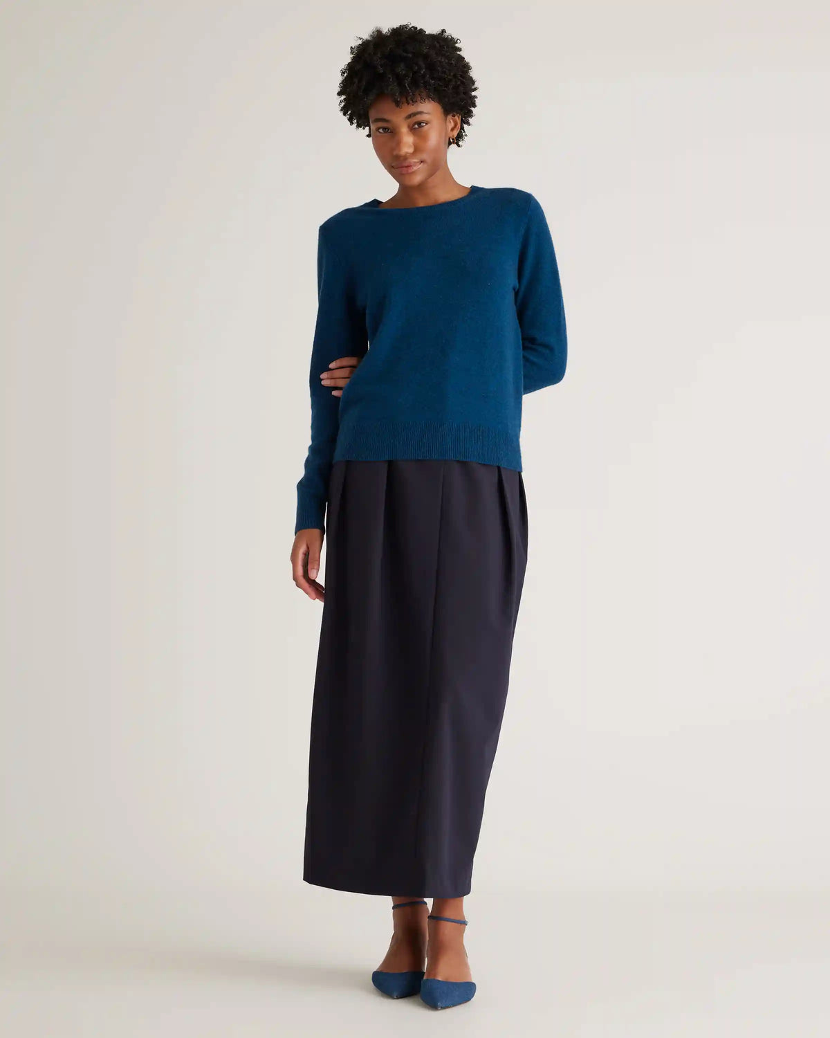 Mongolian Spring Cashmere Crewneck Sweater