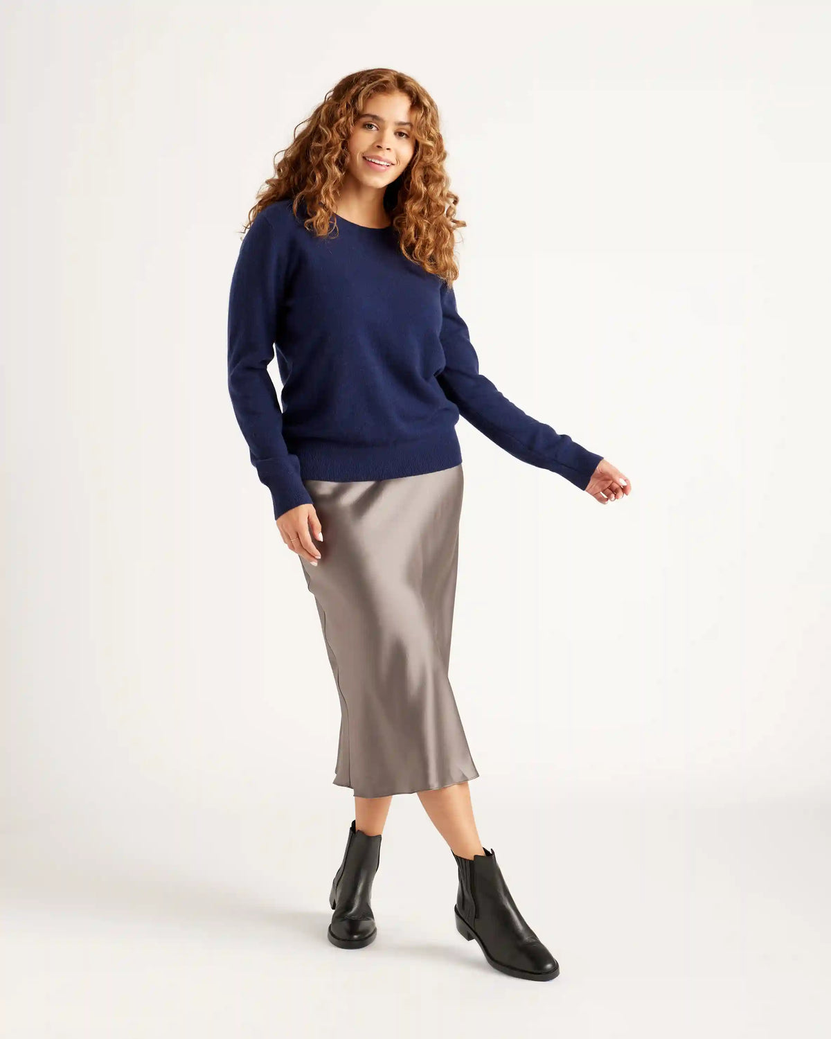 Mongolian Spring Cashmere Crewneck Sweater