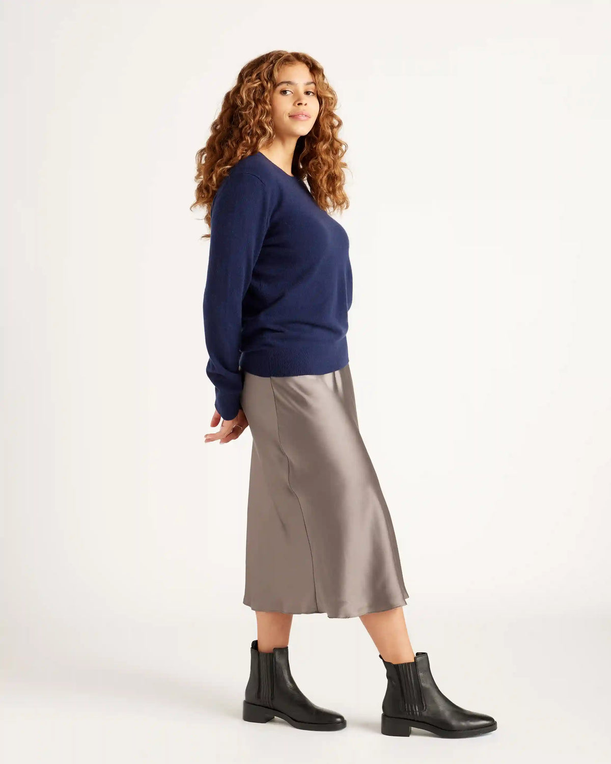 Mongolian Spring Cashmere Crewneck Sweater