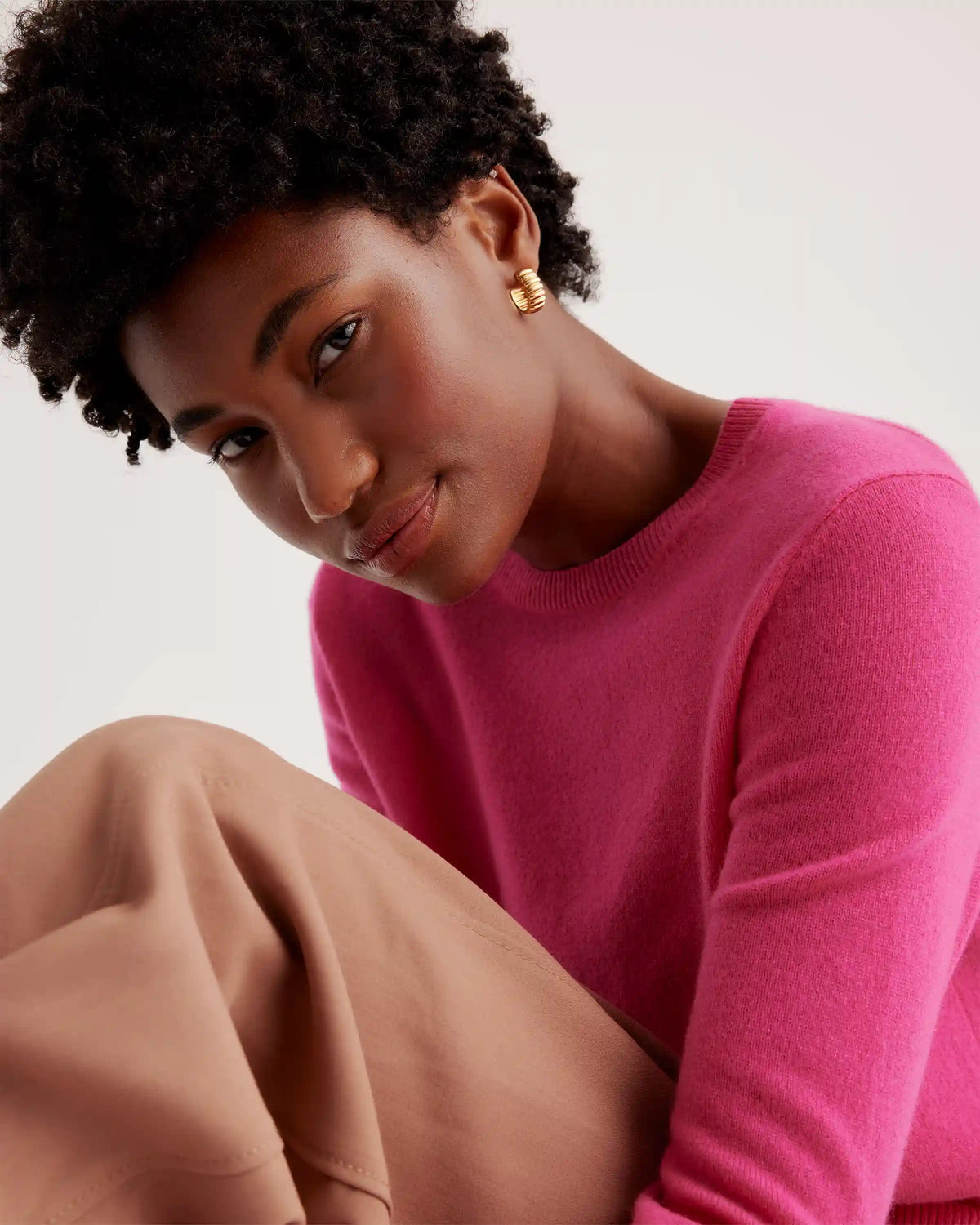 Mongolian Spring Cashmere Crewneck Sweater