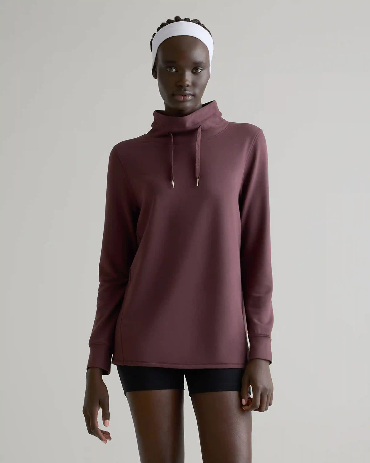 SuperSoft Fleece Mock Neck Pullover