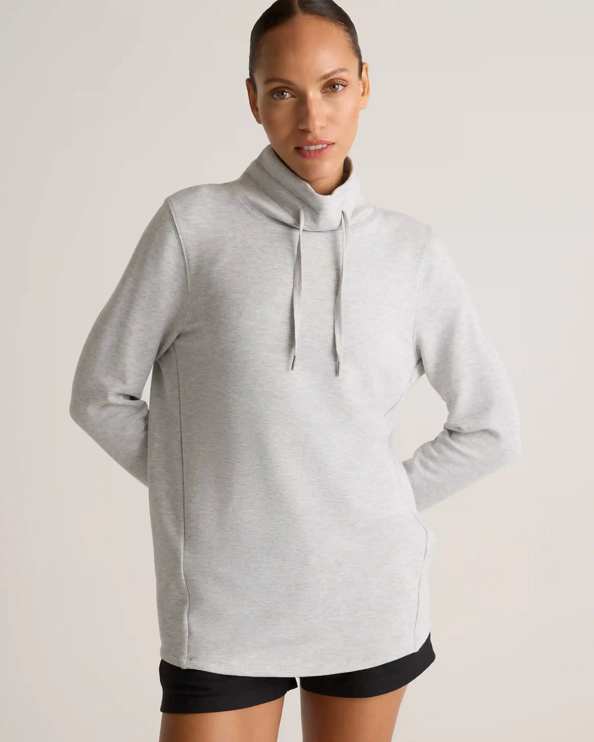 SuperSoft Fleece Mock Neck Pullover