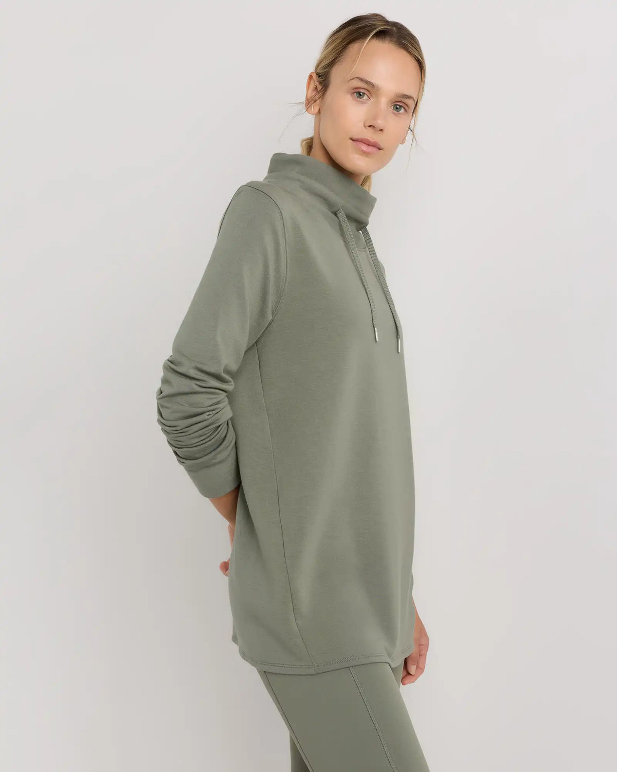 SuperSoft Fleece Mock Neck Pullover