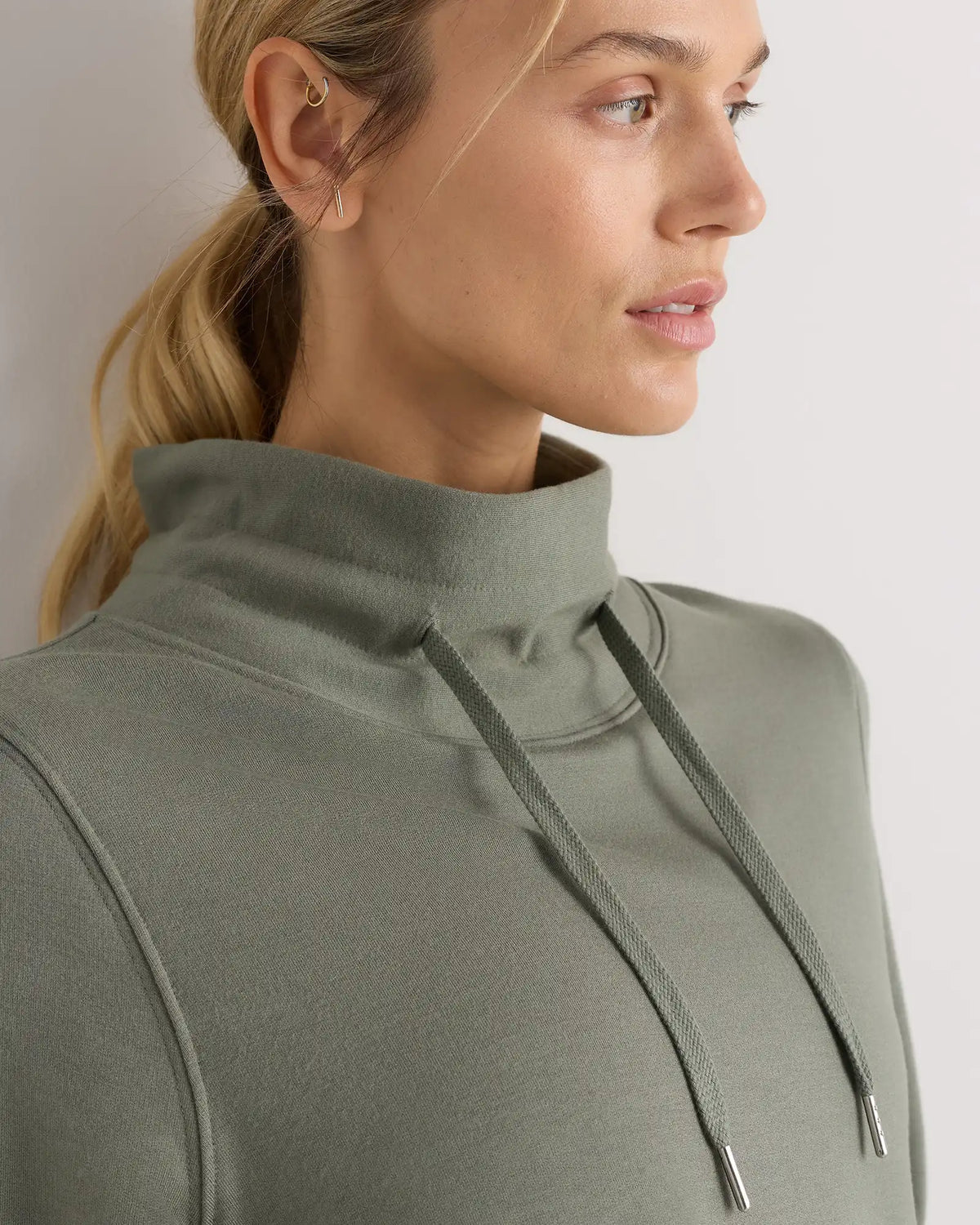SuperSoft Fleece Mock Neck Pullover