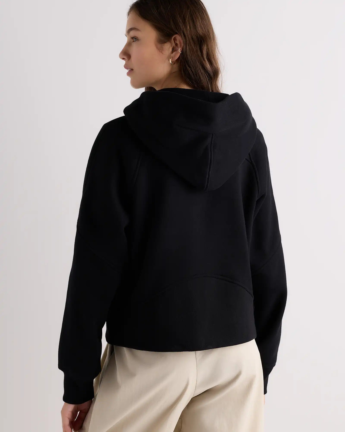 Everyday Fleece Cropped Half Zip Hoodie