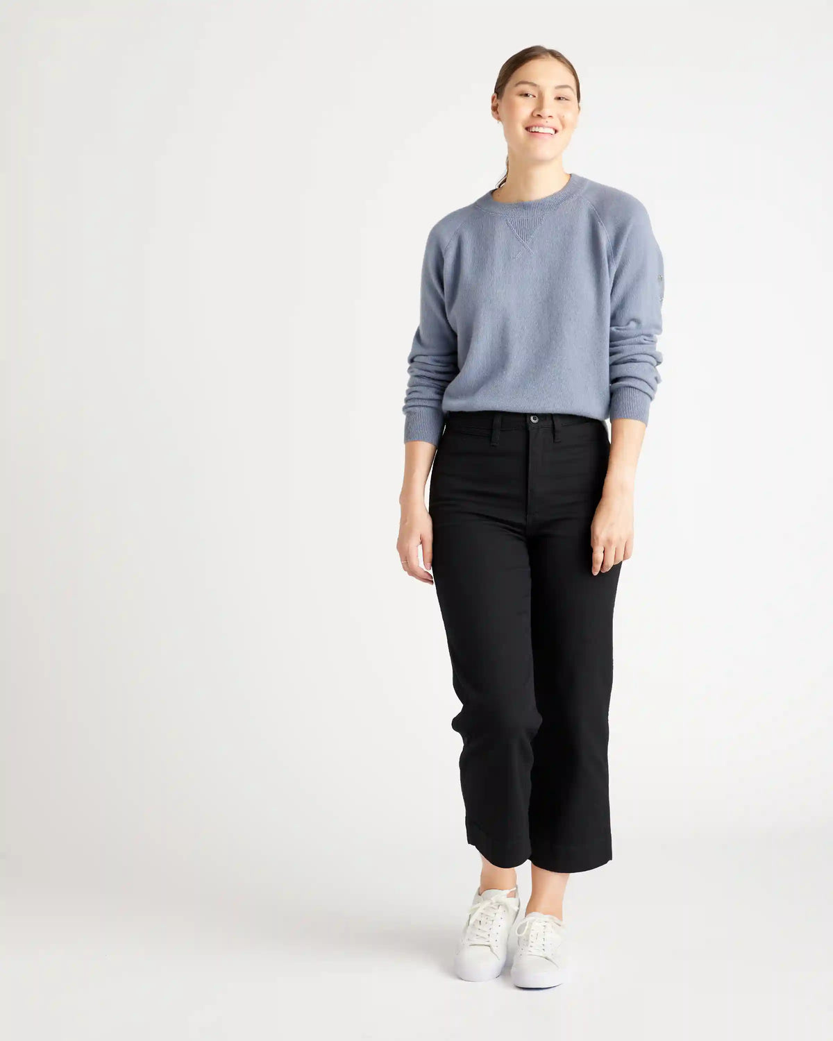 Mongolian Shrunken Cashmere Sweatshirt