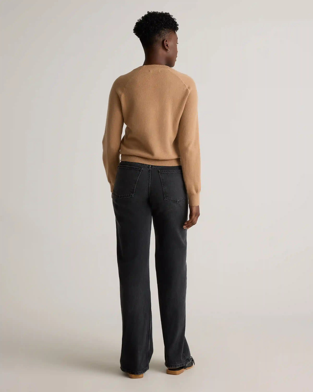 Mongolian Shrunken Cashmere Sweatshirt