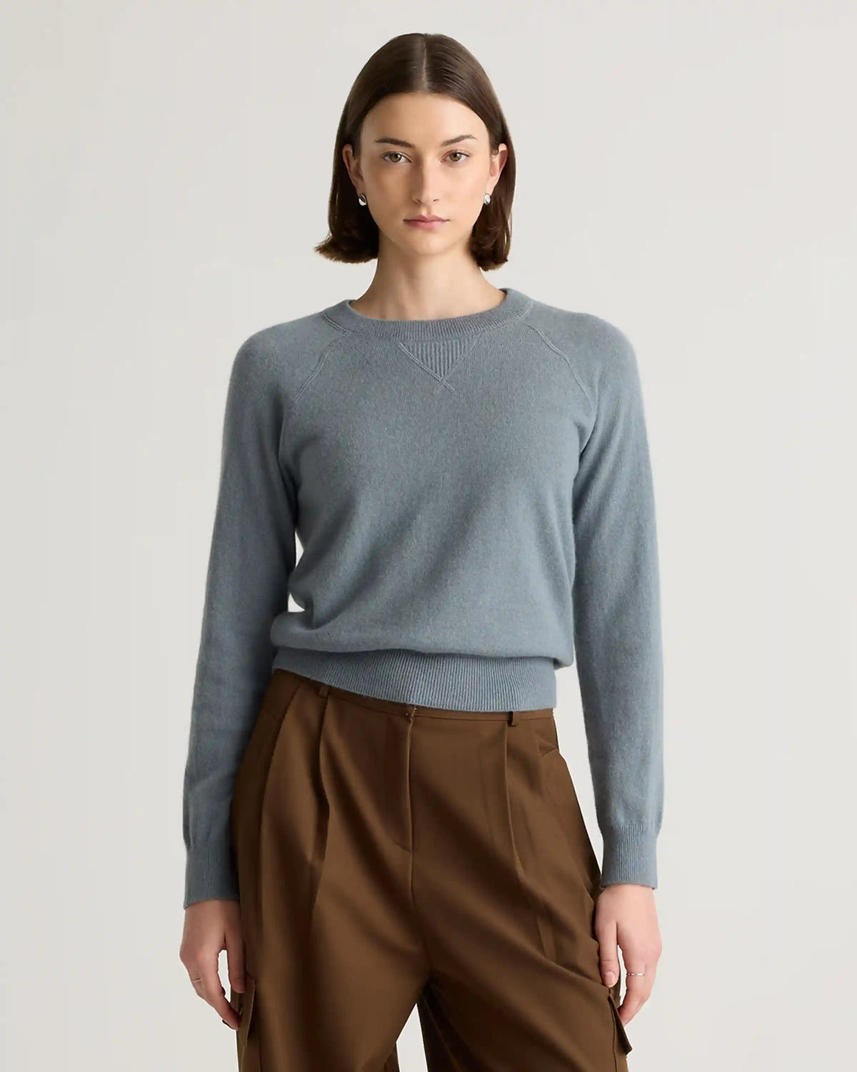 Mongolian Shrunken Cashmere Sweatshirt