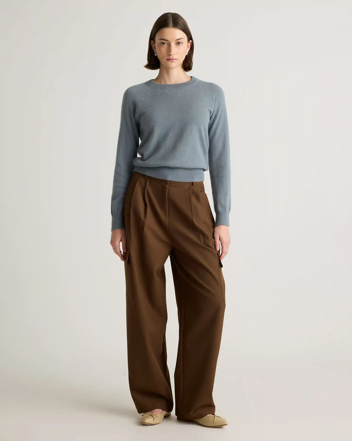 Mongolian Shrunken Cashmere Sweatshirt