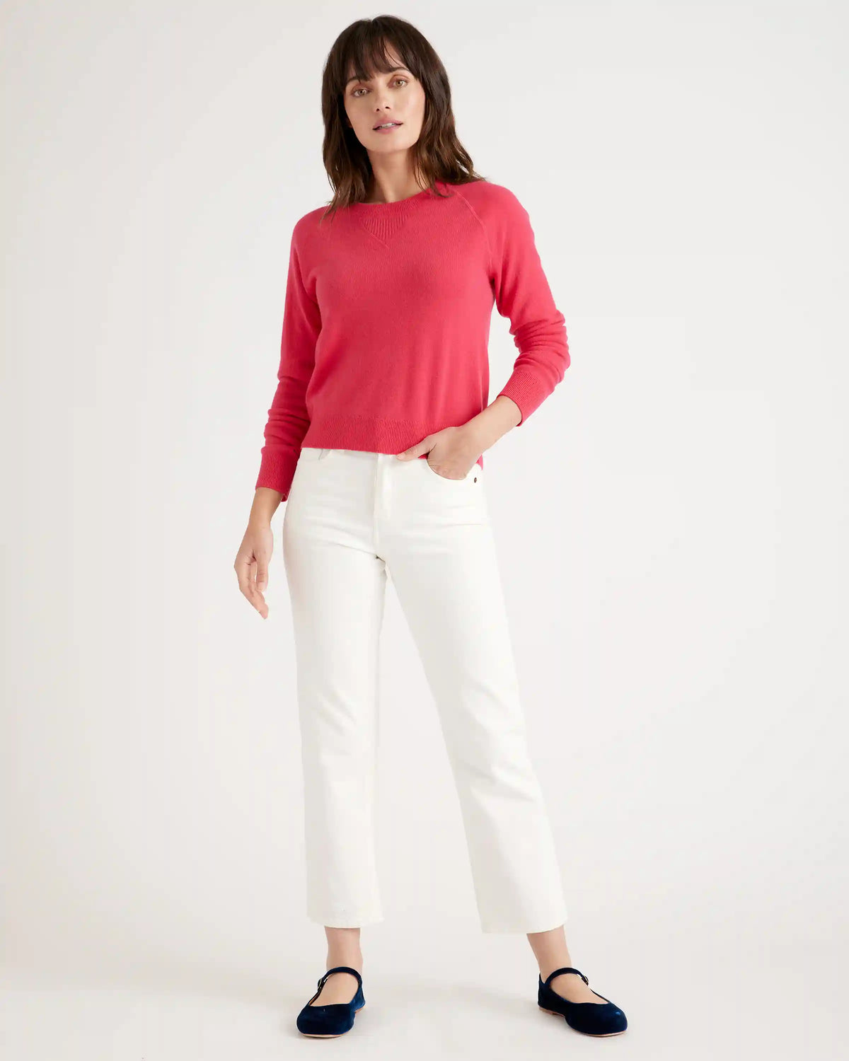 Mongolian Shrunken Cashmere Sweatshirt