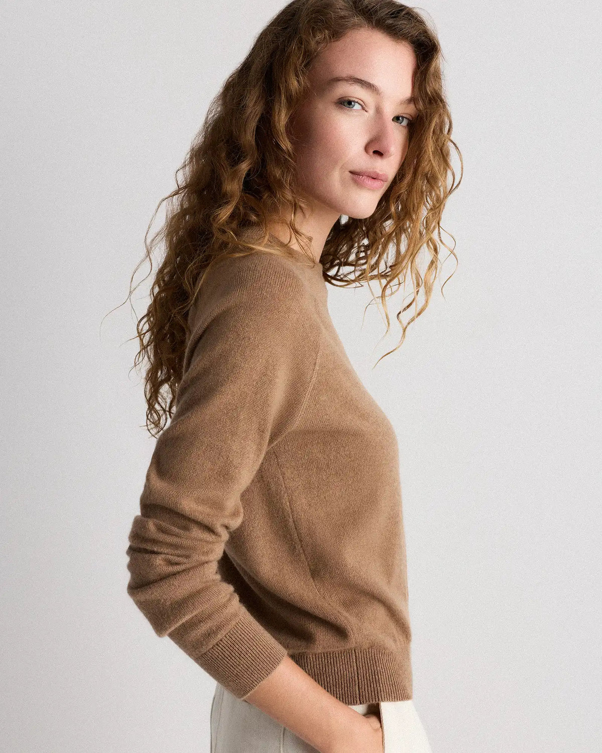 Mongolian Shrunken Cashmere Sweatshirt