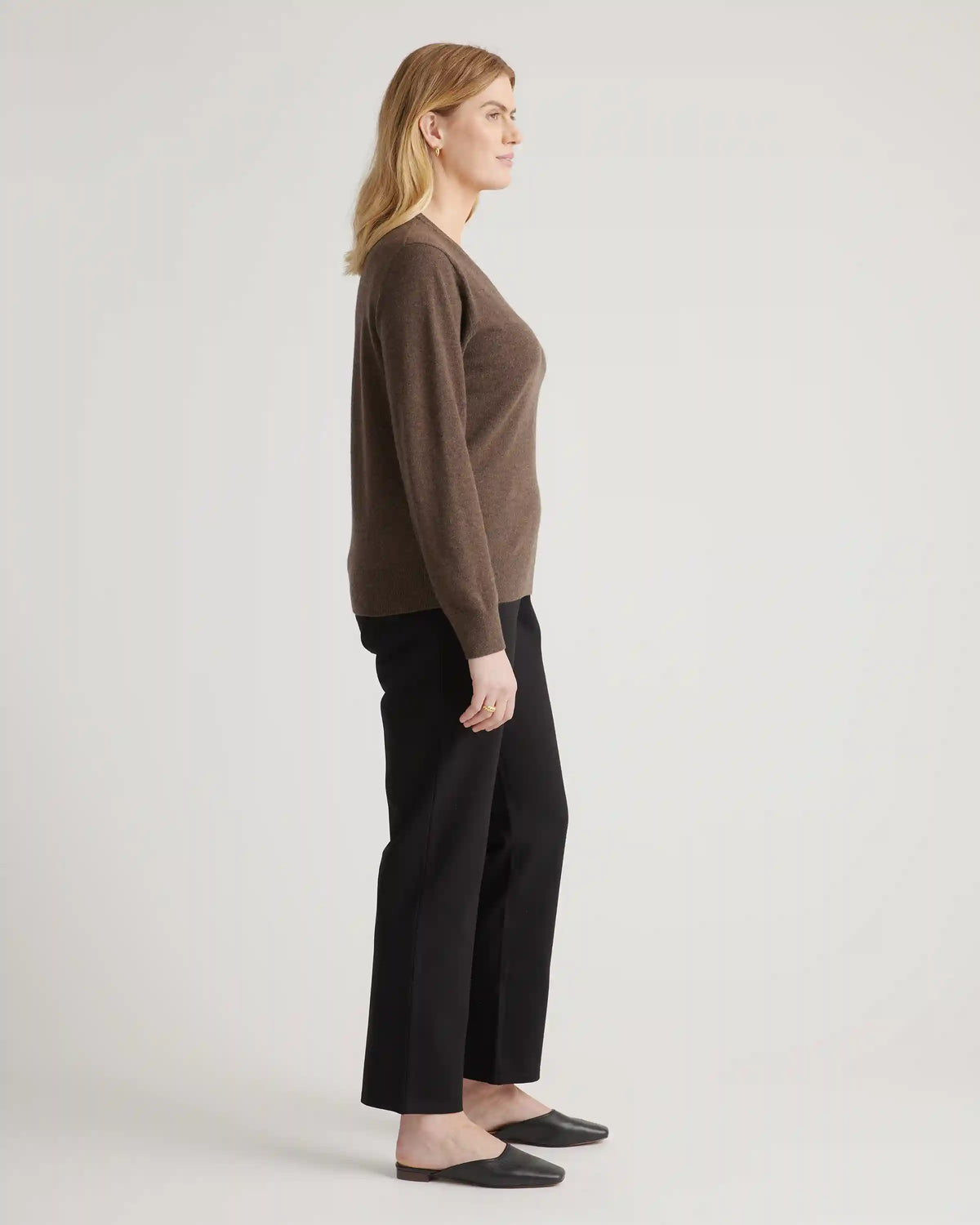 Mongolian Spring Cashmere V-Neck Sweater