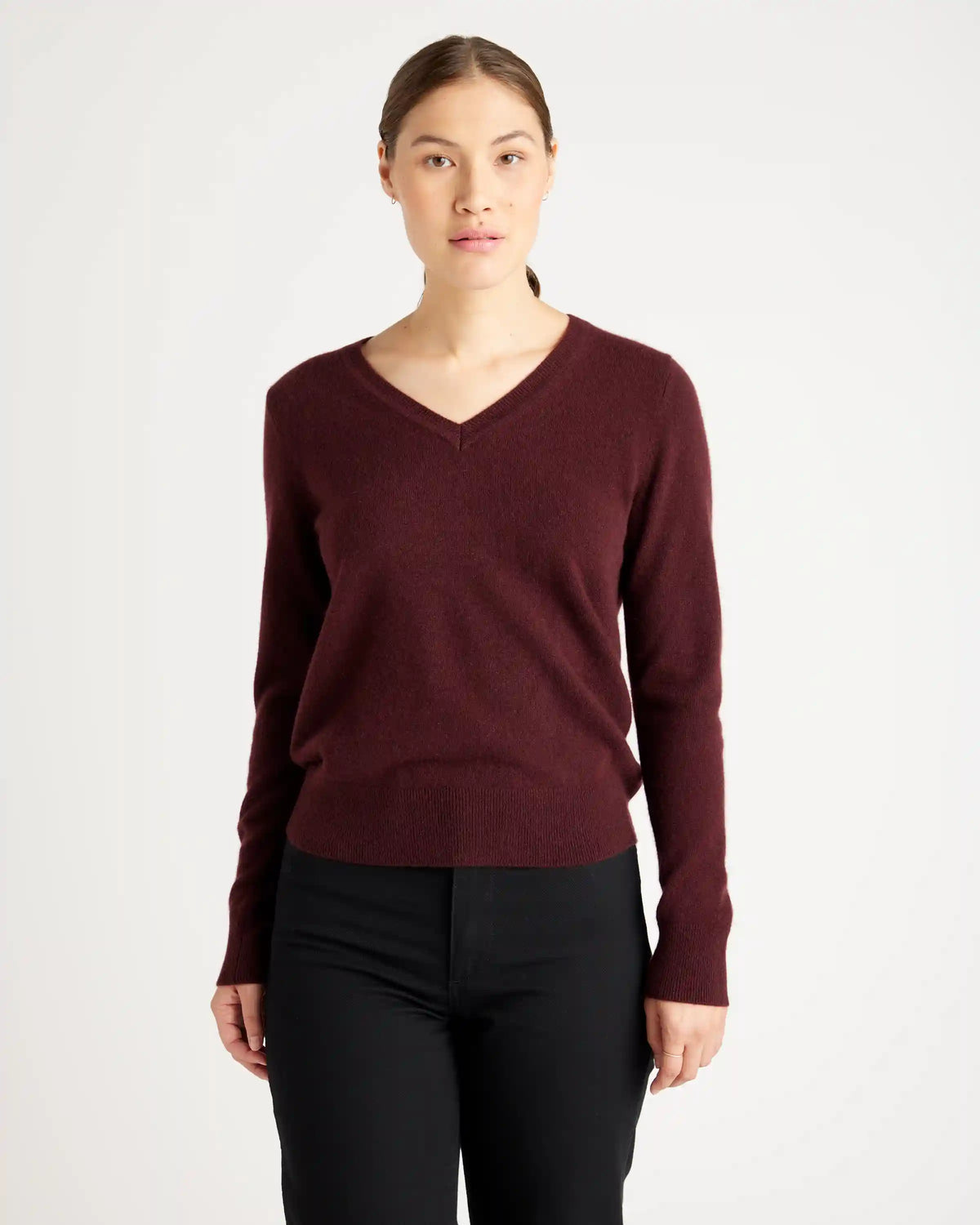 Mongolian Spring Cashmere V-Neck Sweater