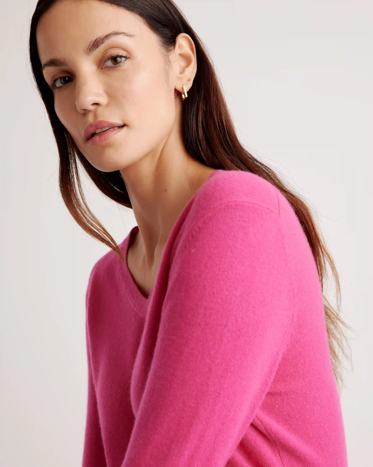 Mongolian Spring Cashmere V-Neck Sweater