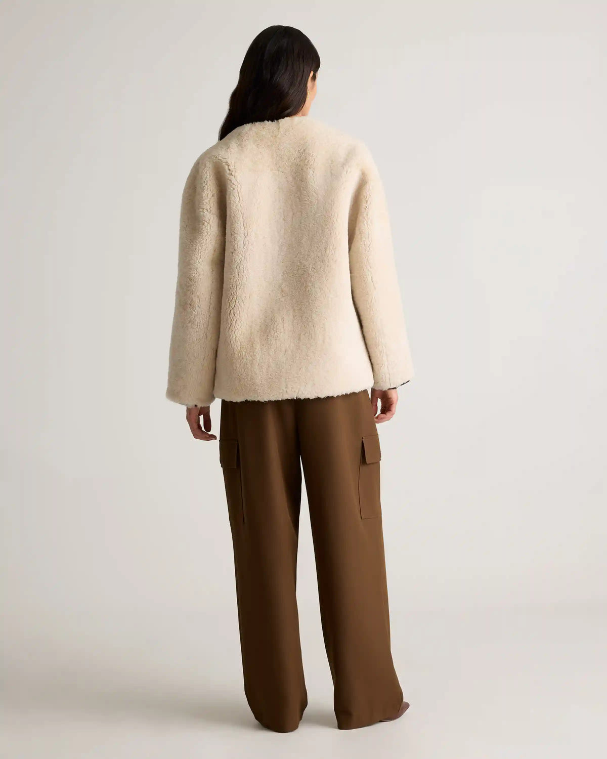 100% Shearling Duffle Jacket