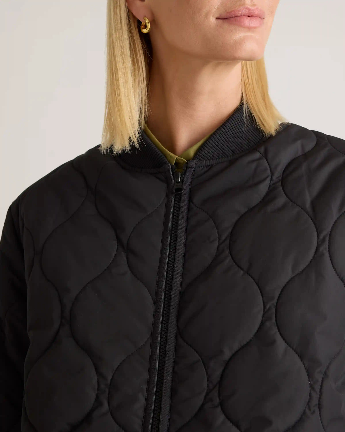 Featherless Quilted Puffer Long Coat