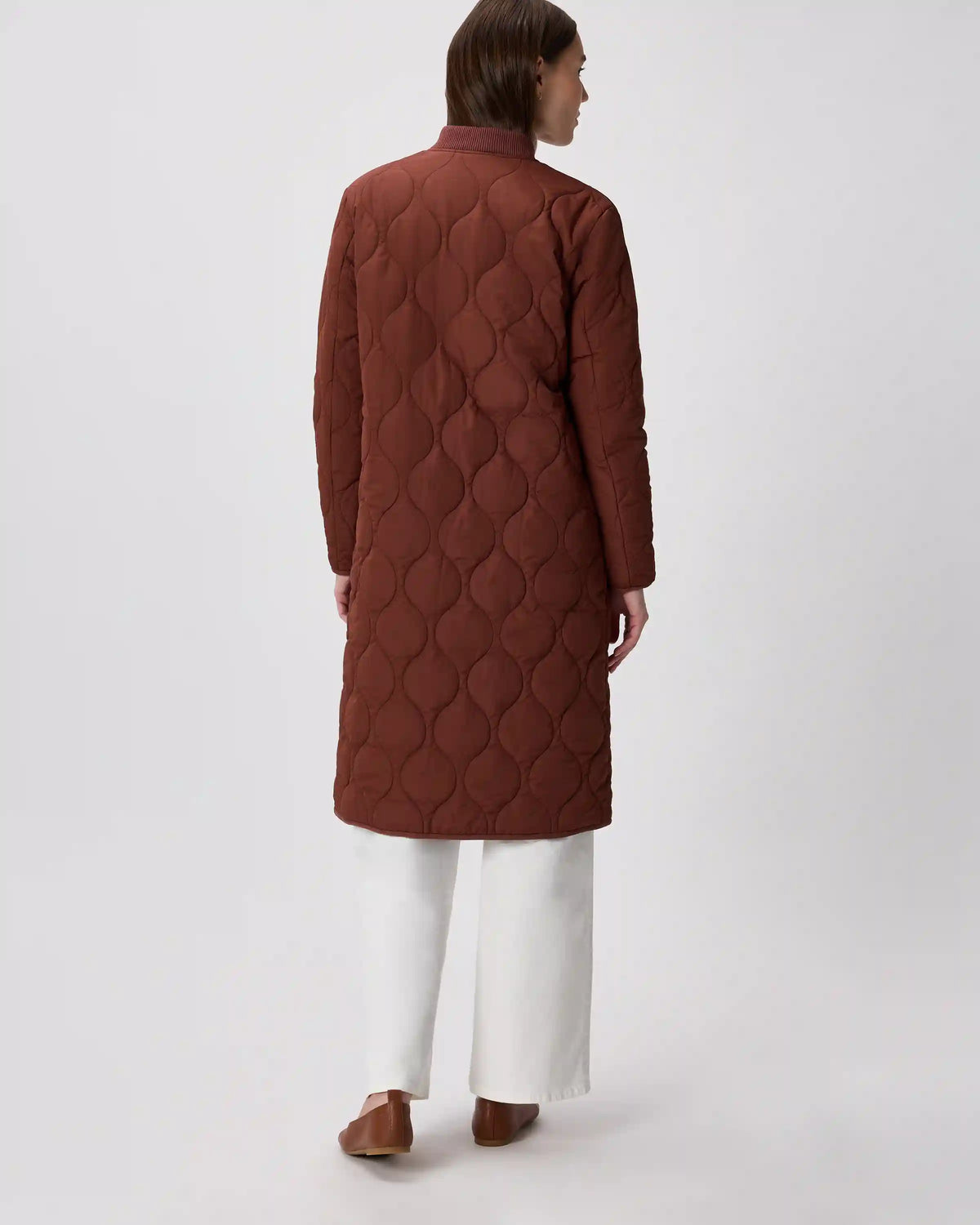 Featherless Quilted Puffer Long Coat