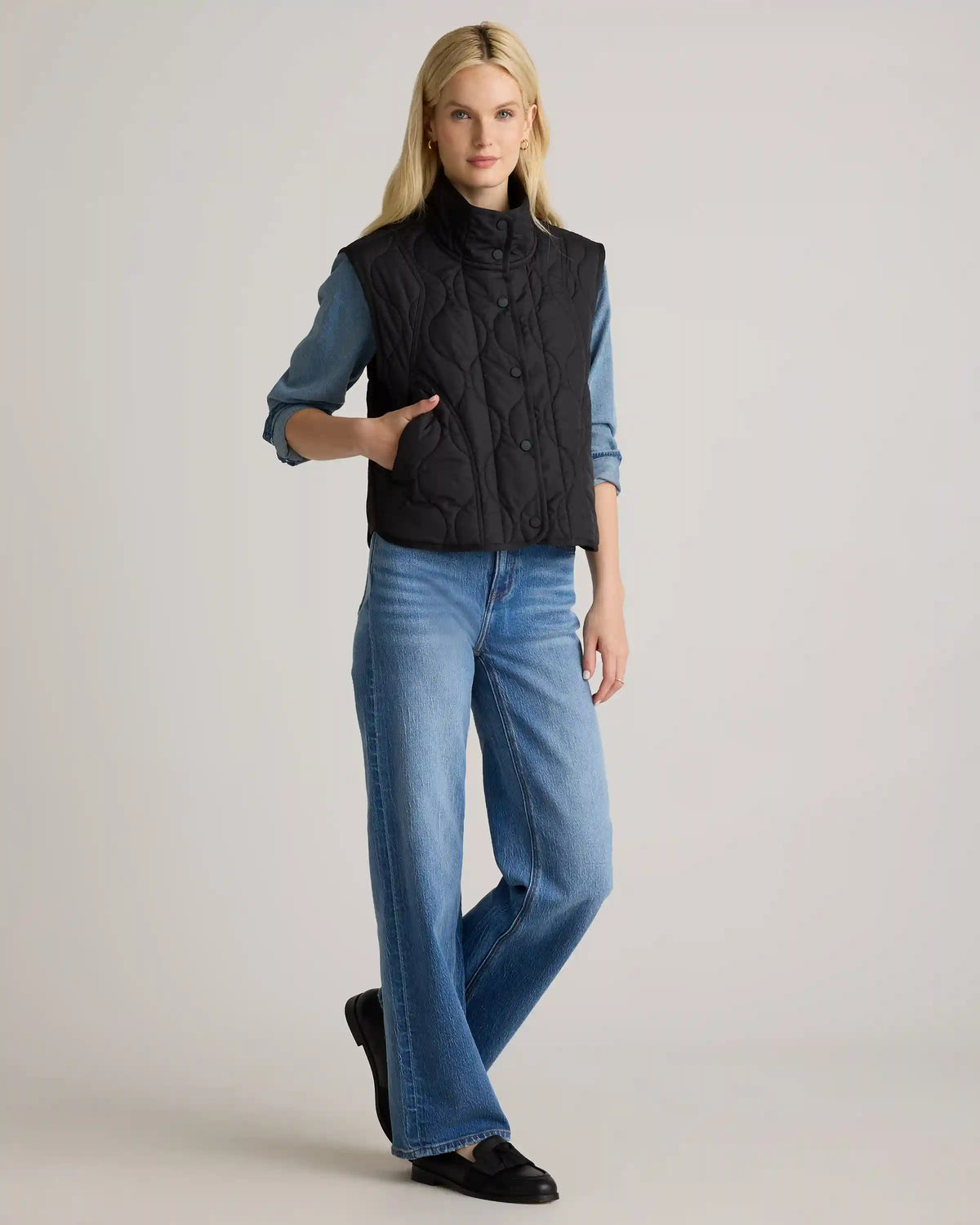 Featherless Quilted Puffer Vest