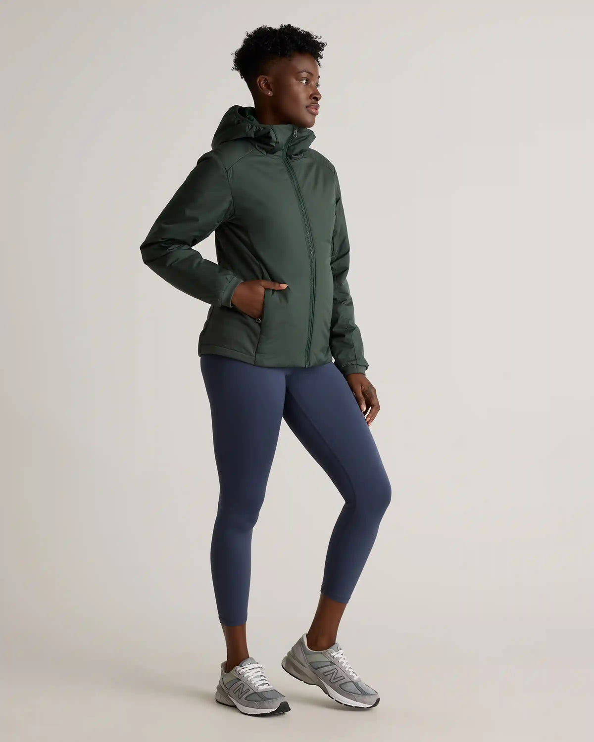 Hybrid Insulated Lightweight Hooded Jacket