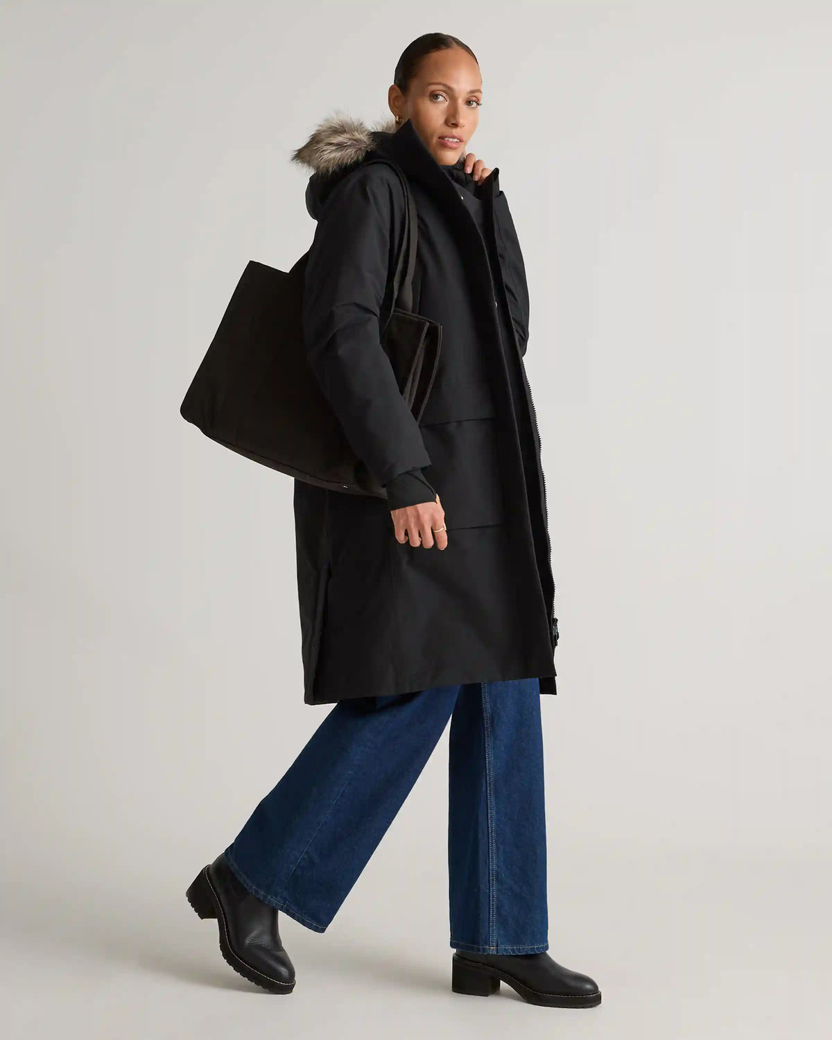 Responsible Down Hooded Long Parka